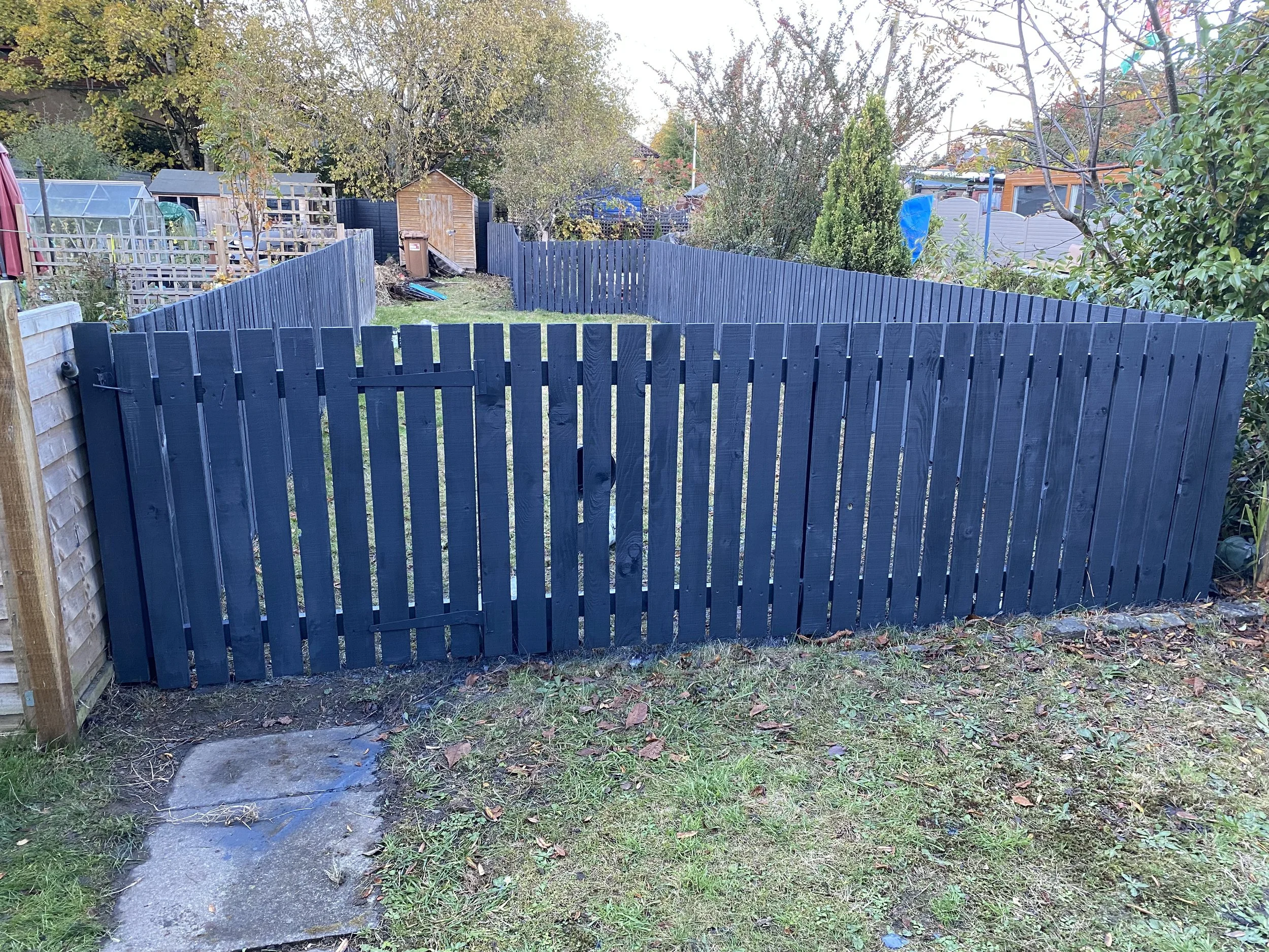 Fence installation and painting - Dundee