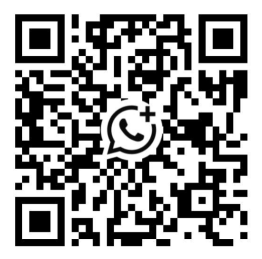 QR code with WhatsApp icon in the center.