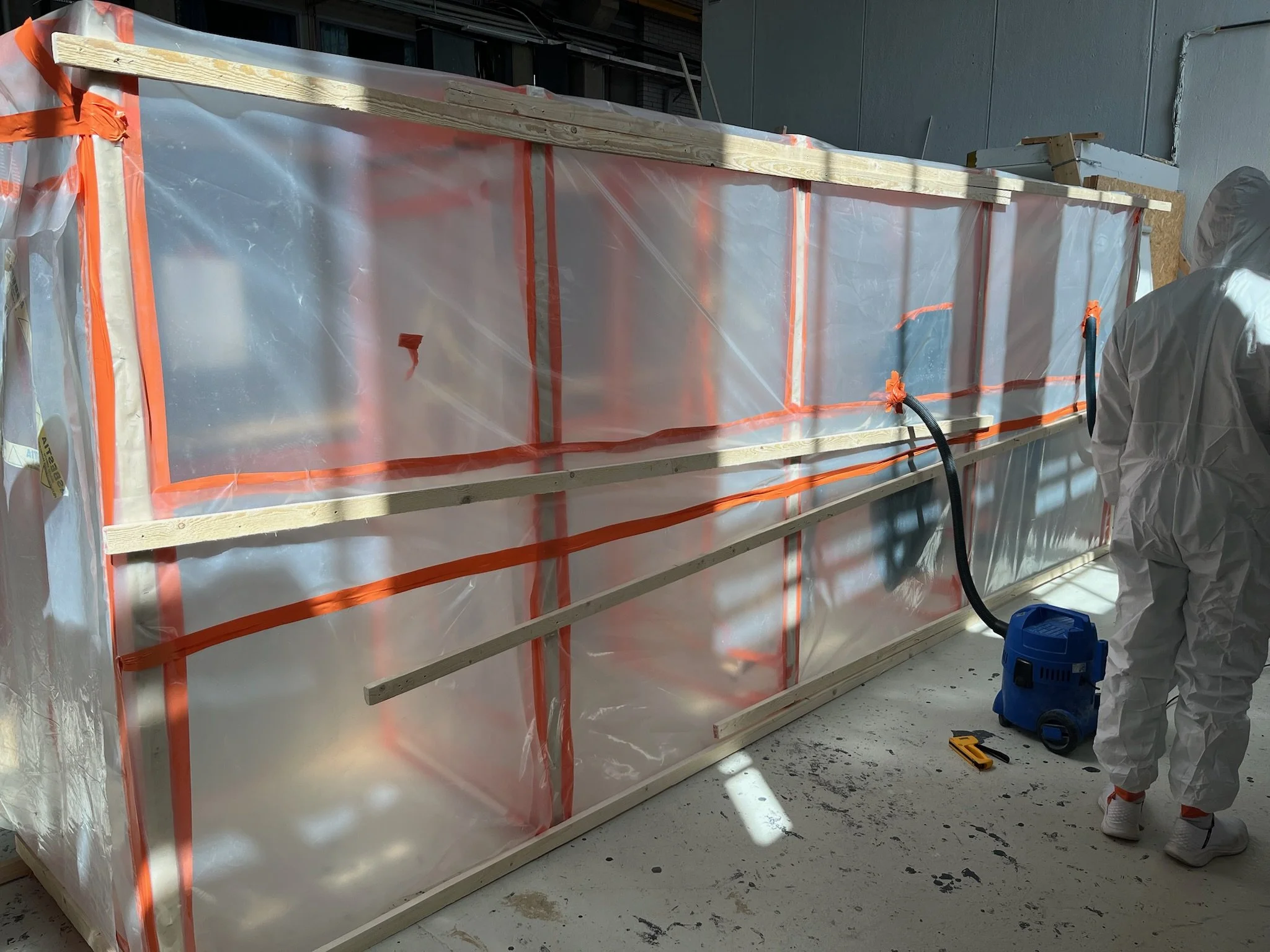 Sulkutunnelin rakentaminen näyttöpäivänä