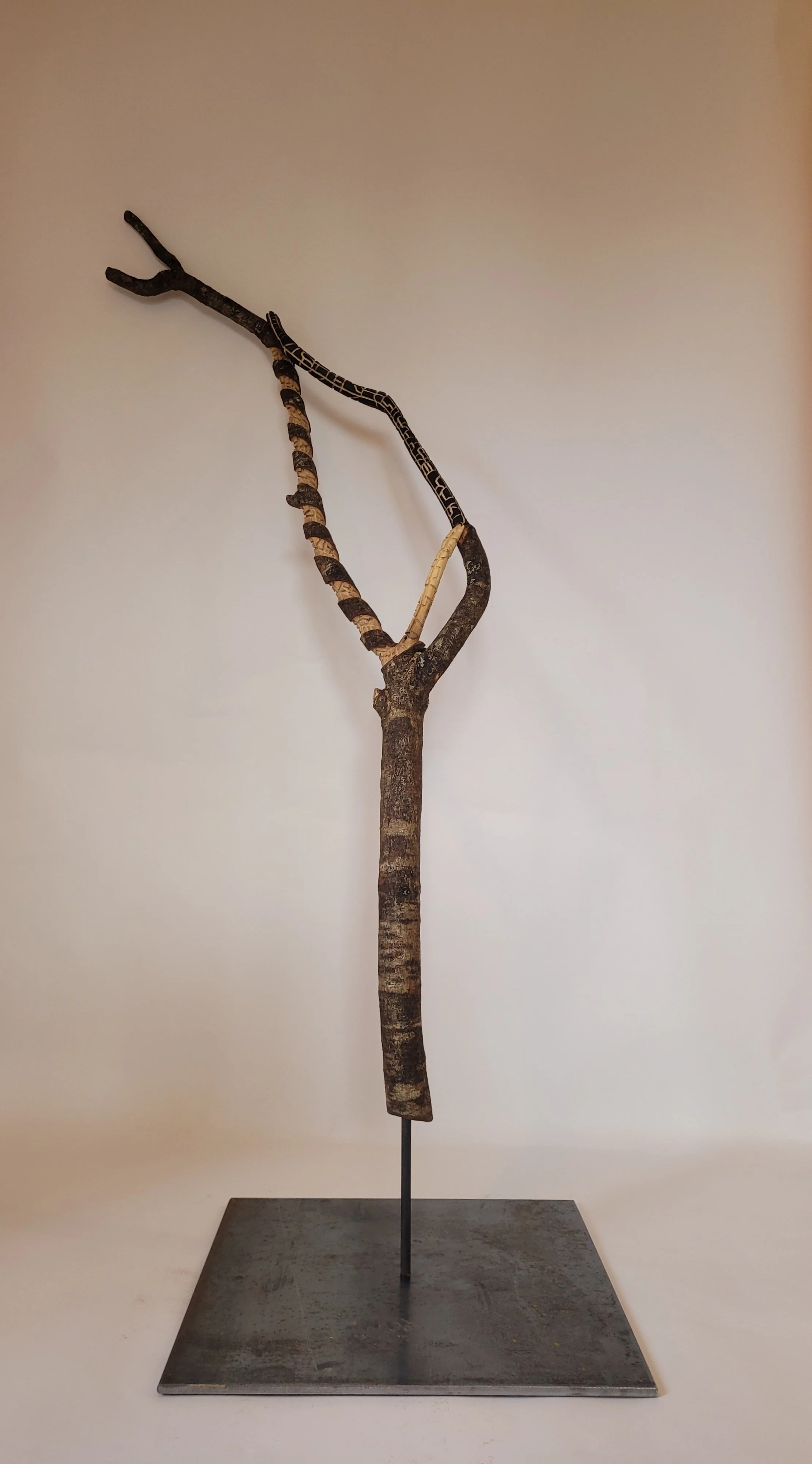 The Somme Oak Branch IV - 2026 - oak, steel - 178cm x 39cm x 45cm