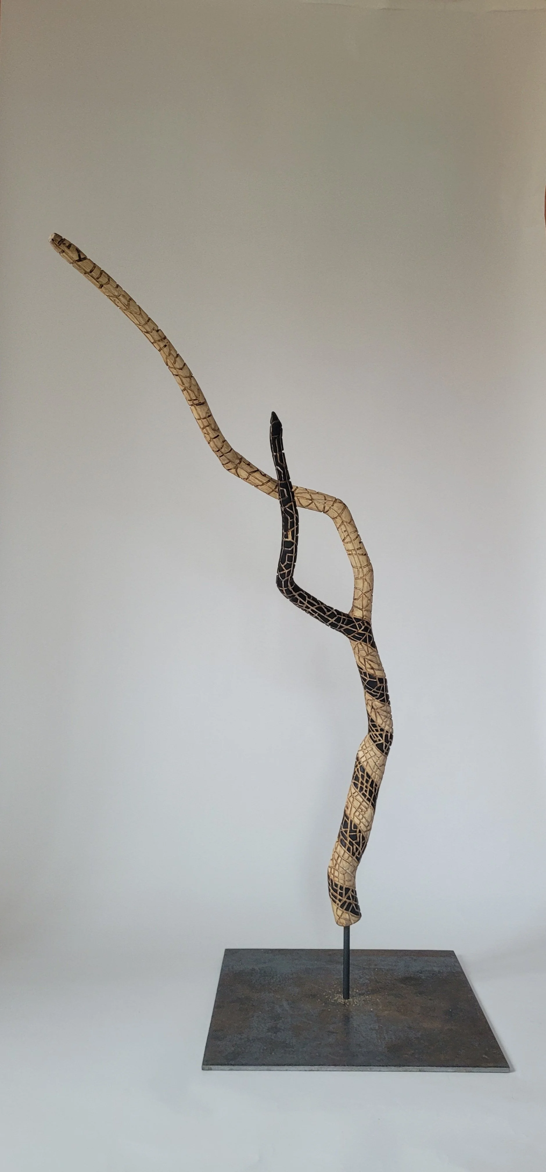The Somme Oak Branch V - 2026 - oak, steel - 153cm x 39cm x 10cm 