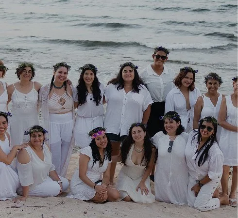 Grupo de retiro en Utila