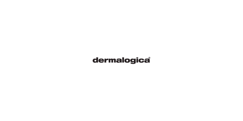 The image contains text that reads, 'dermalogica' with a logo and the phrase 'Skin Care Purposefully' underneath.