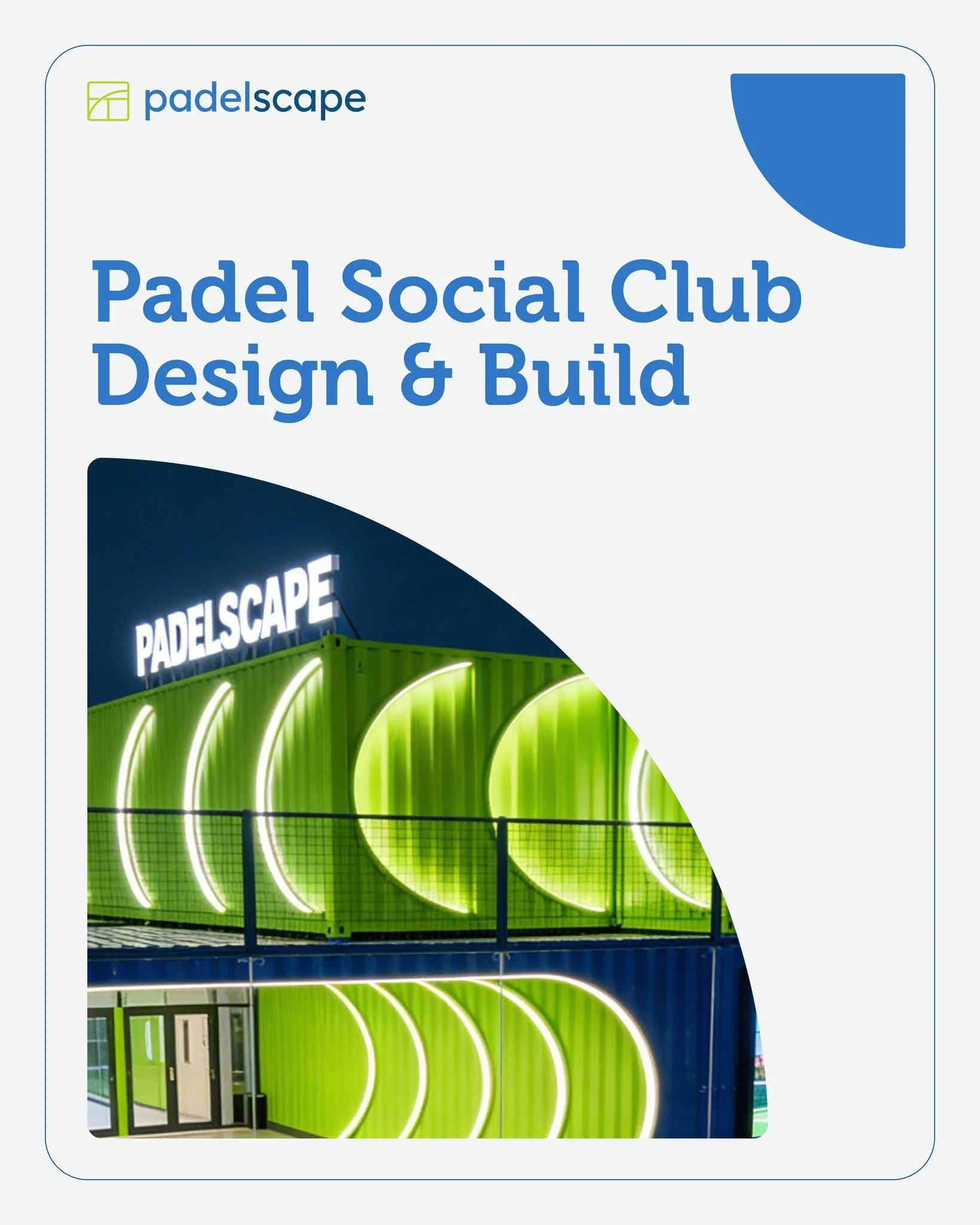 Building a successful padel club requires more than just high performance turf and glass. While courts are the heart of the project, the soul lies in branding, social flow, and the digital systems that drive revenue.

At Padelscape, we deliver a full