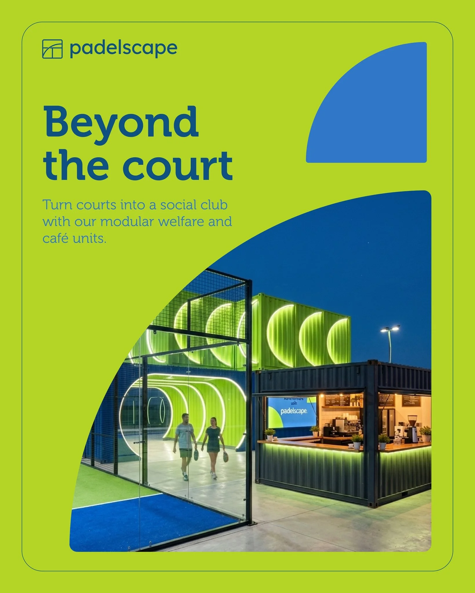 Padel is the fastest growing sport globally for a reason: the commercial upside is unparalleled. With higher player density per square meter than tennis and a massive surge in corporate interest, padel is the ultimate high yield sports investment.

A