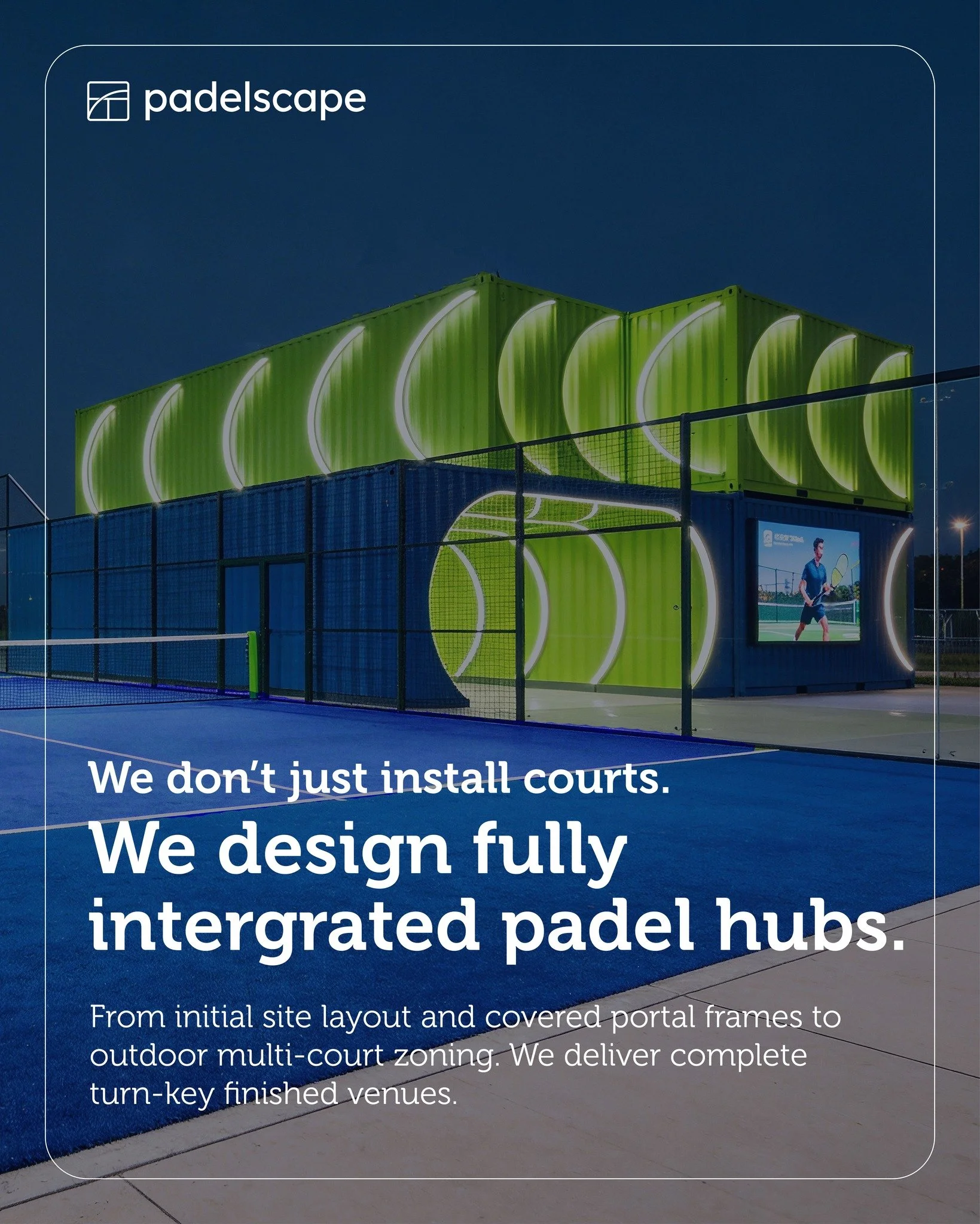 Maximising player experience and club revenue requires strategic space planning. 

Whether you're expanding an existing club with outdoor courts, or developing an all-weather indoor hub from scratch, we manage the entire process. Our integrated appro