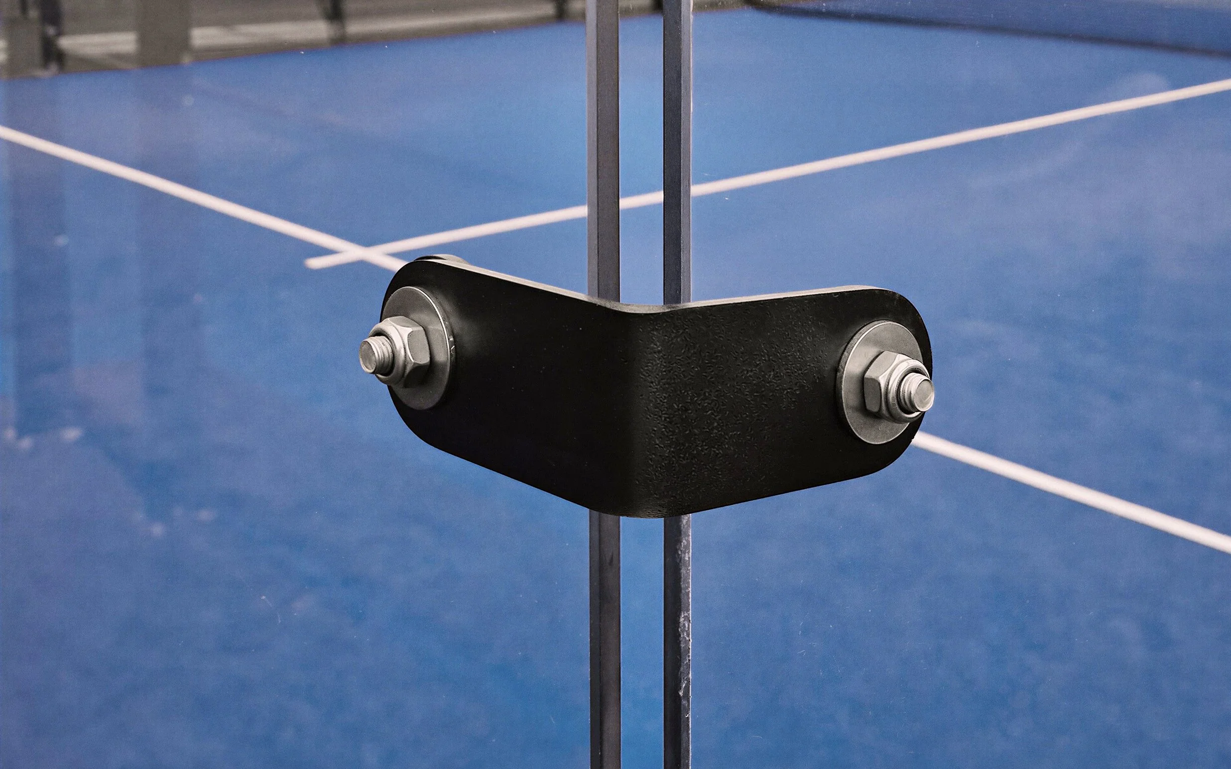 UK Padel Court glass fittings