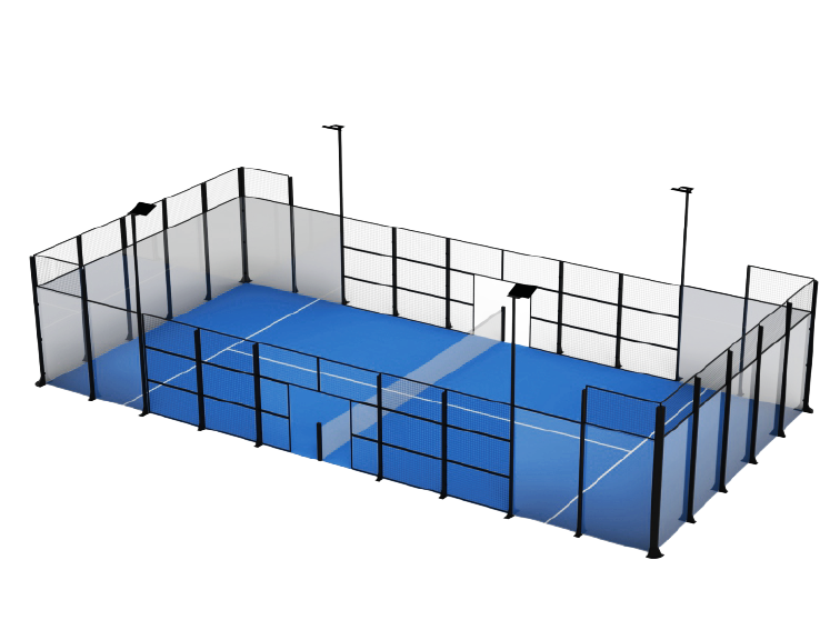 Classic Double Padel Court Installation UK by Expert Courts