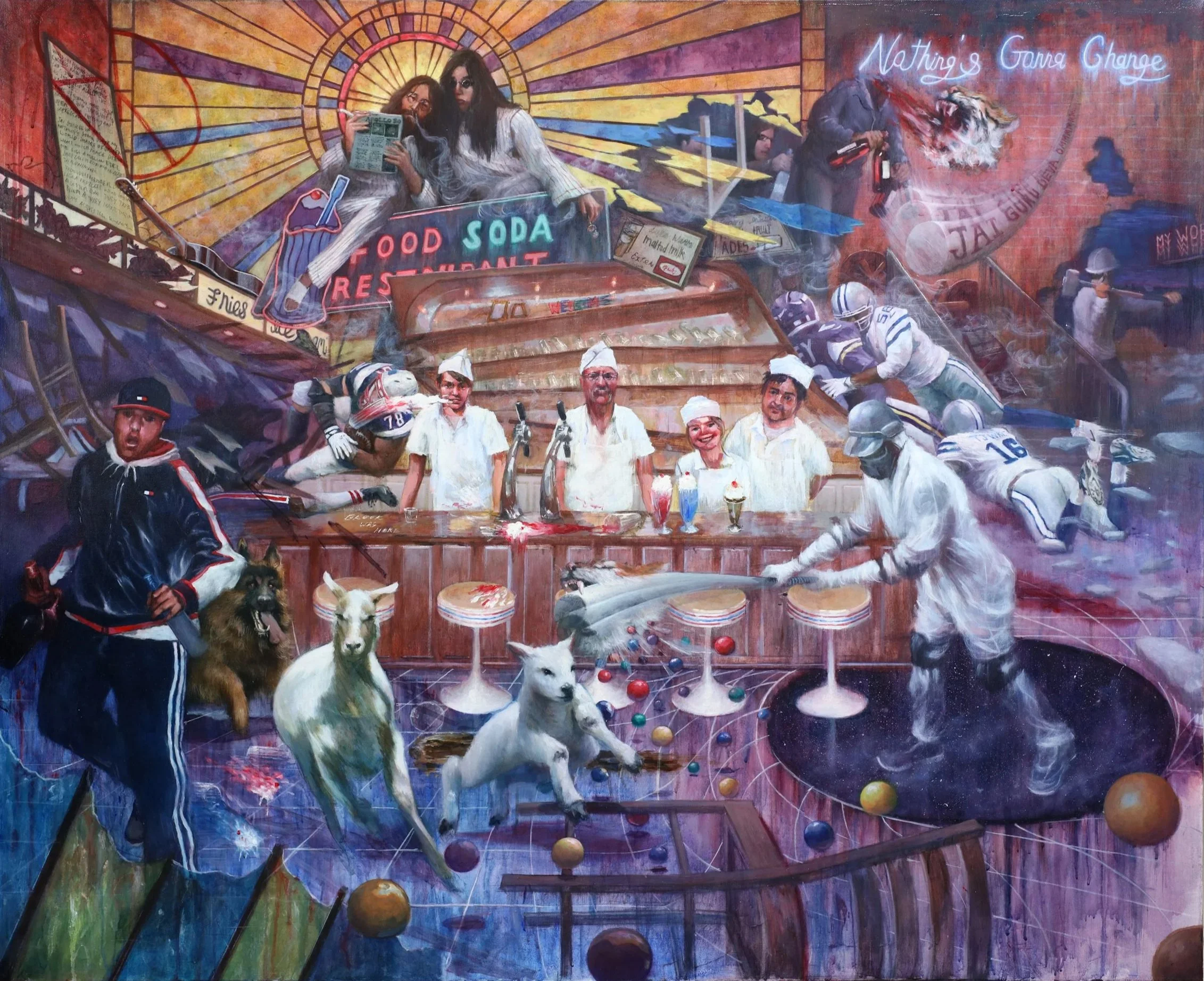 Across The Universe #1 (2019), 
acrylic on canvas, 
100 x 120 cm
