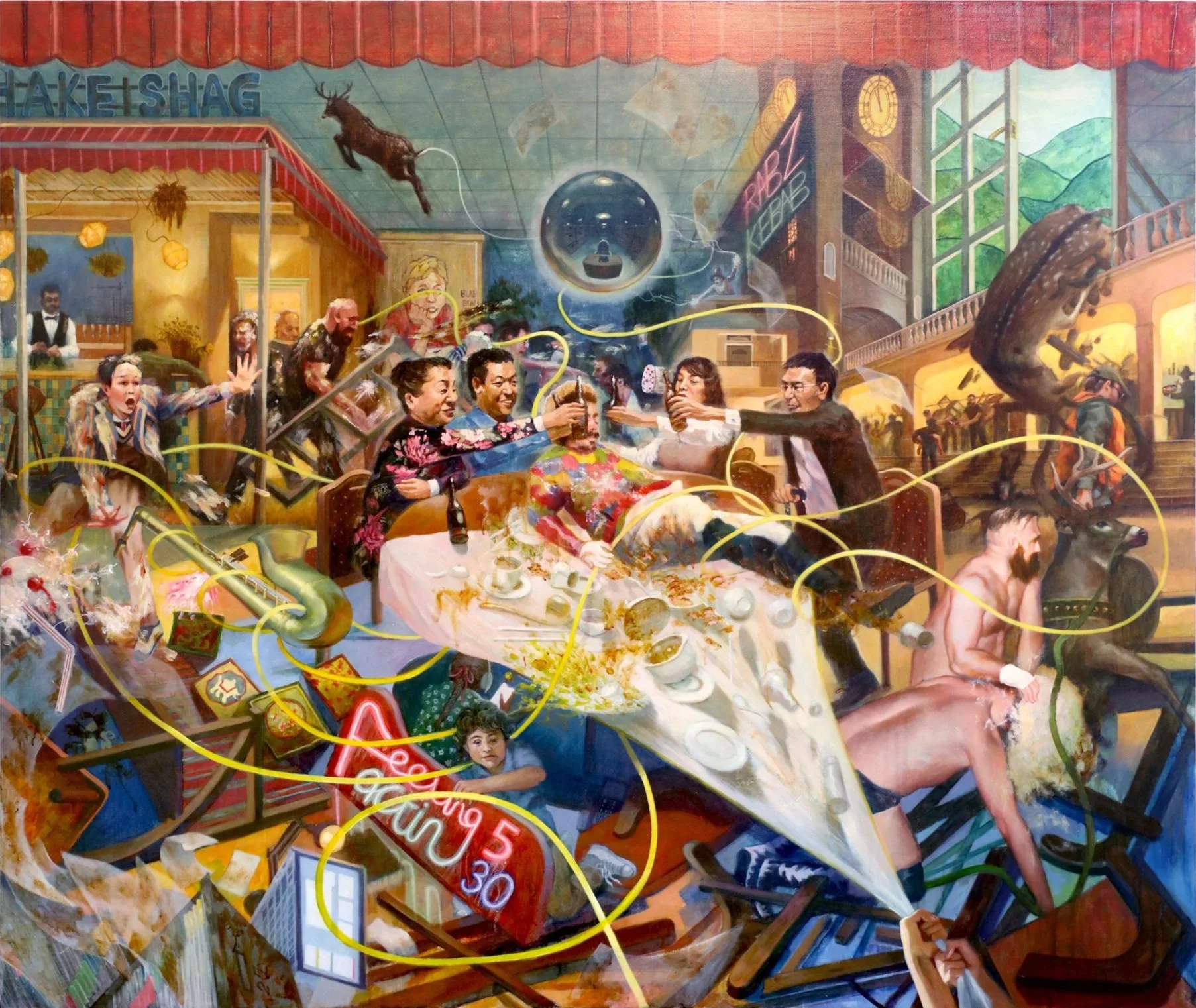 Across The Universe #3 (2019), 
acrylic on canvas, 
100 x 120 cm