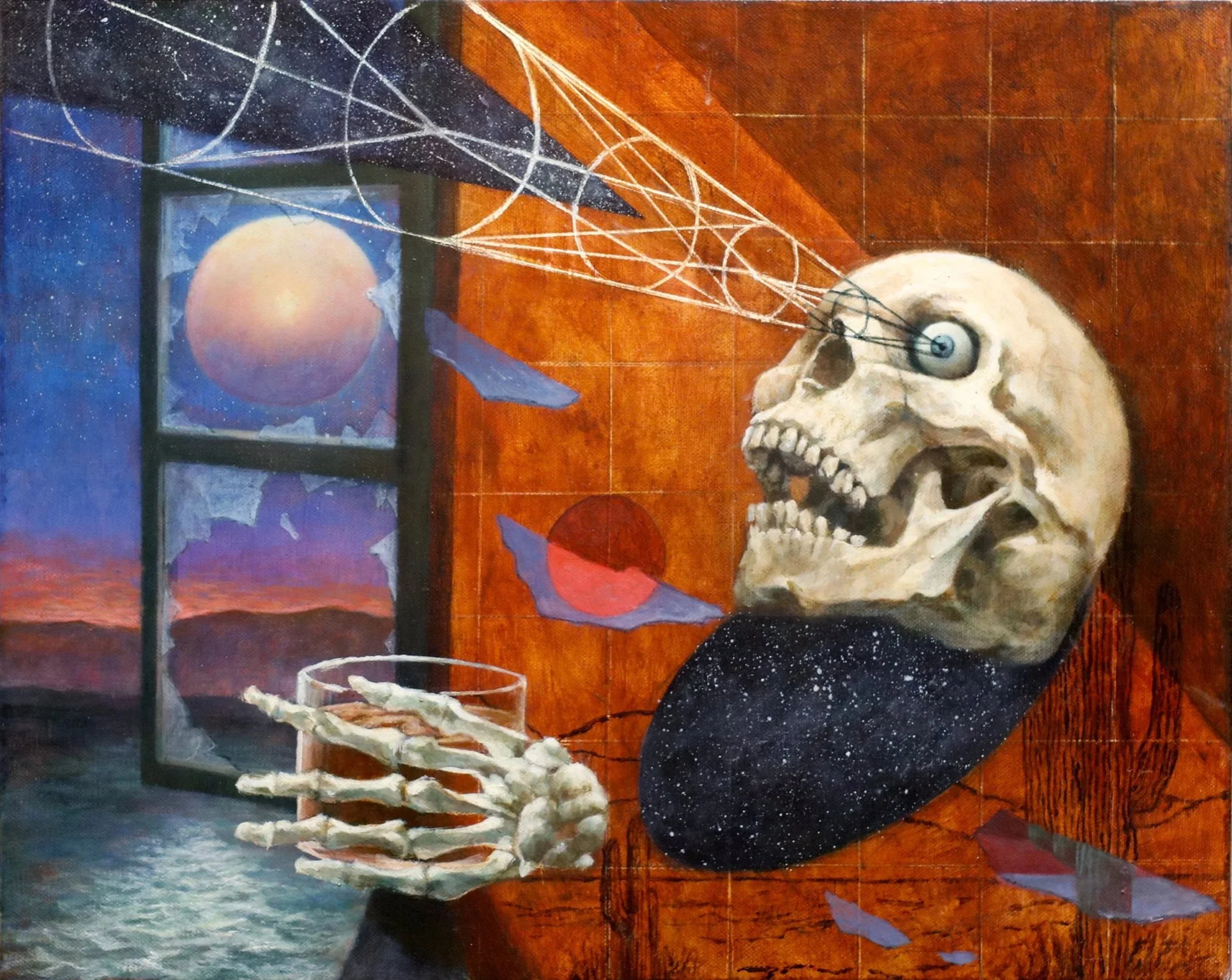 Wanderer (2019), acrylic on canvas, 40 x 50 cm