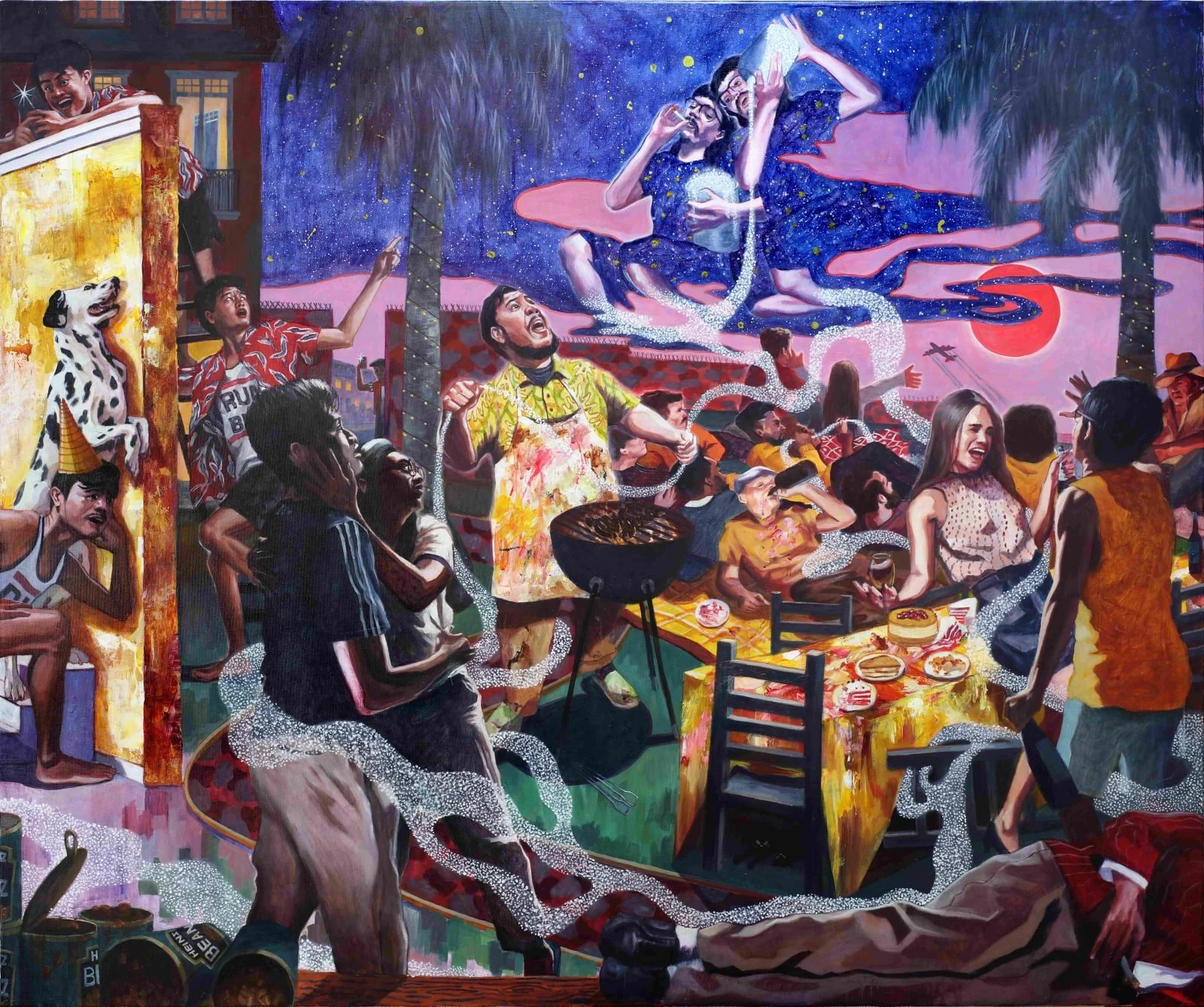 Moon River #2 (2020), 
Acrylic on canvas, 
100 x 120 cm
