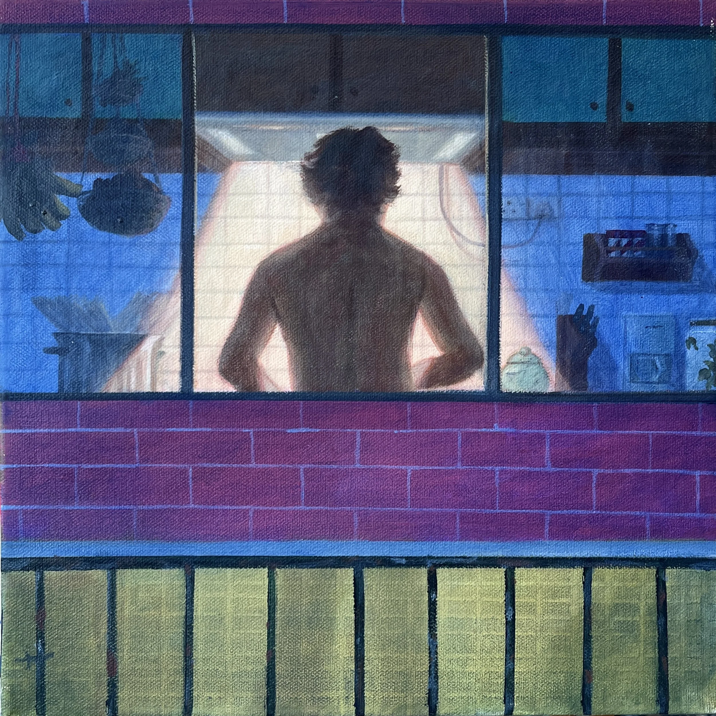 Kitchen, 
Acrylic on canvas, 
30 x 30 cm