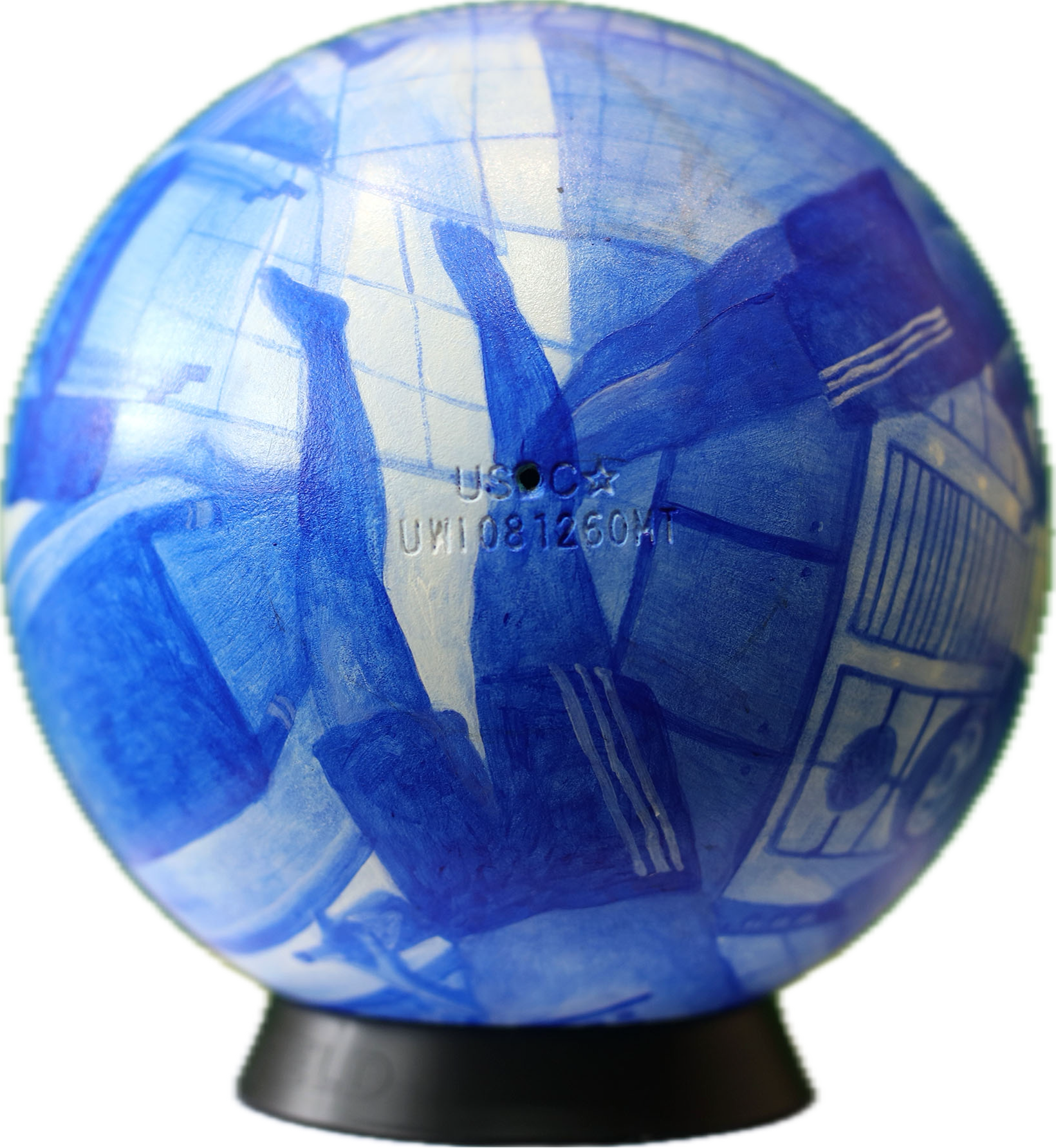 Warm Saturday Afternoon (2025), UOB charity auction, 
Acrylic on resin, 
 216mm (W) x 216mm (D) x 216mm (H)