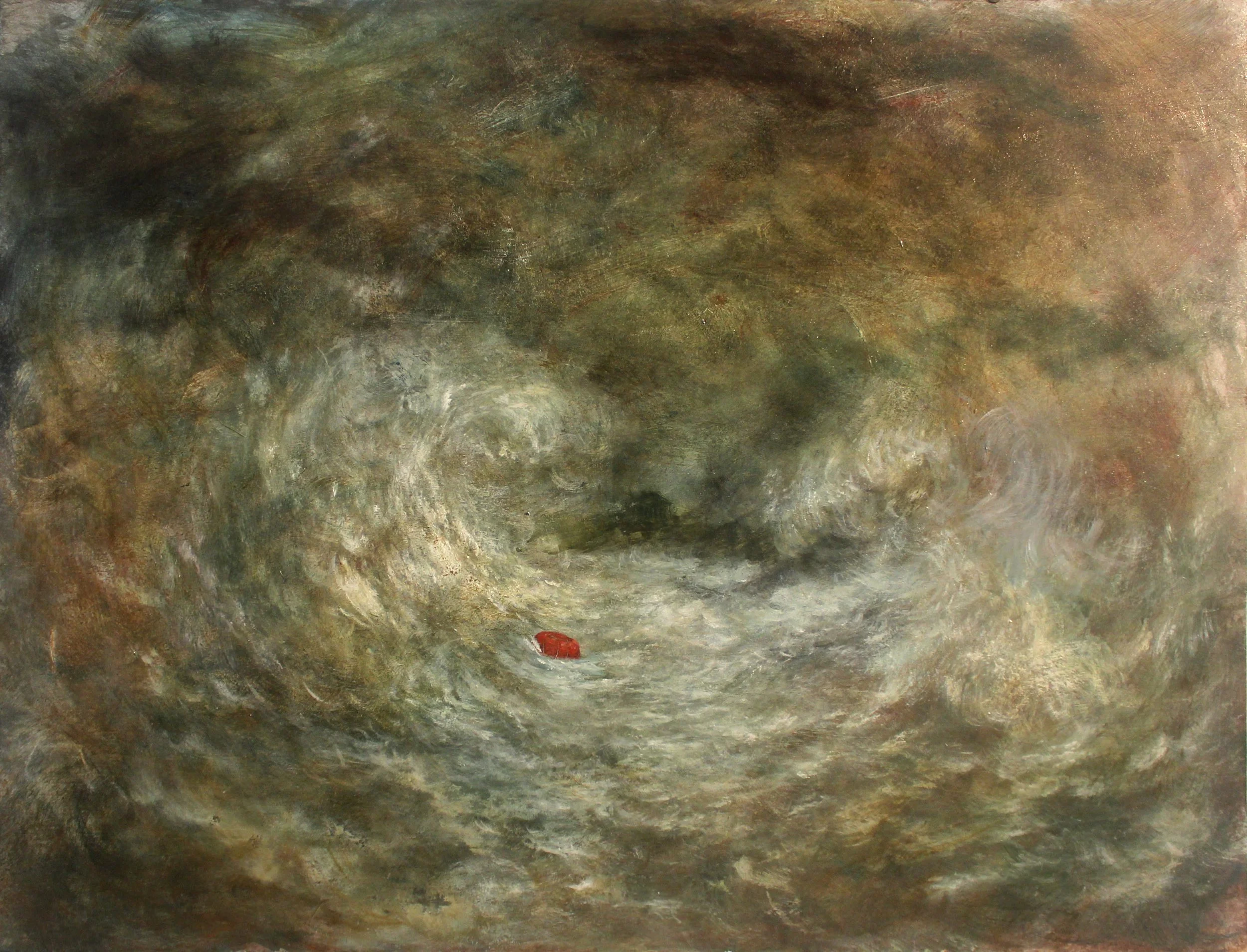 Untitled (2015), acrylic on wooden panel