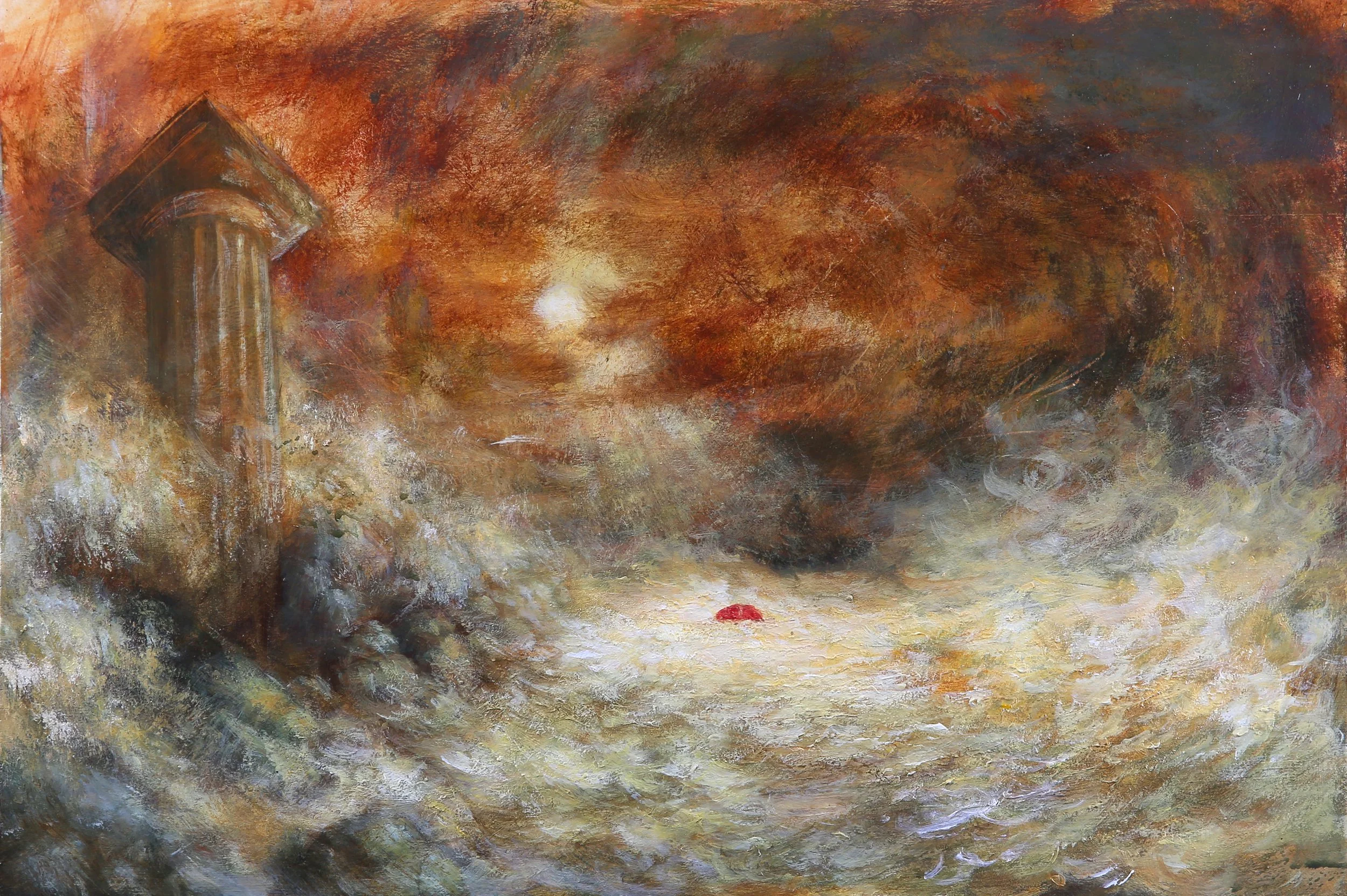 Untitled (2015), acrylic on wooden panel