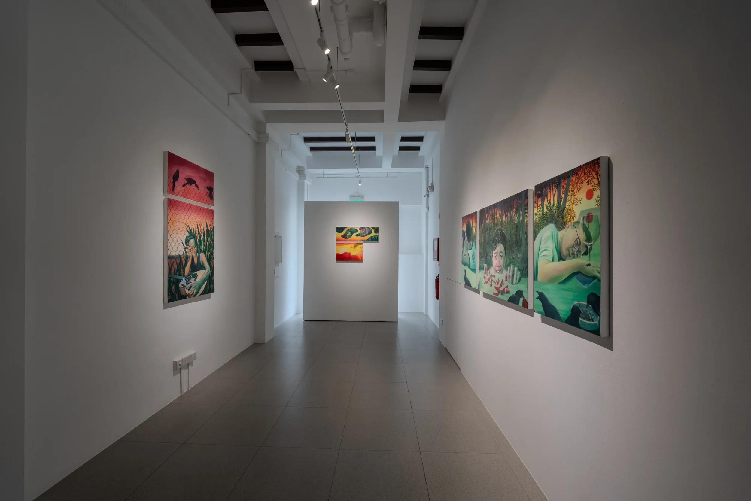 Night Call solo exhibition (2024) installation shot, Cuturi Gallery, Singapore