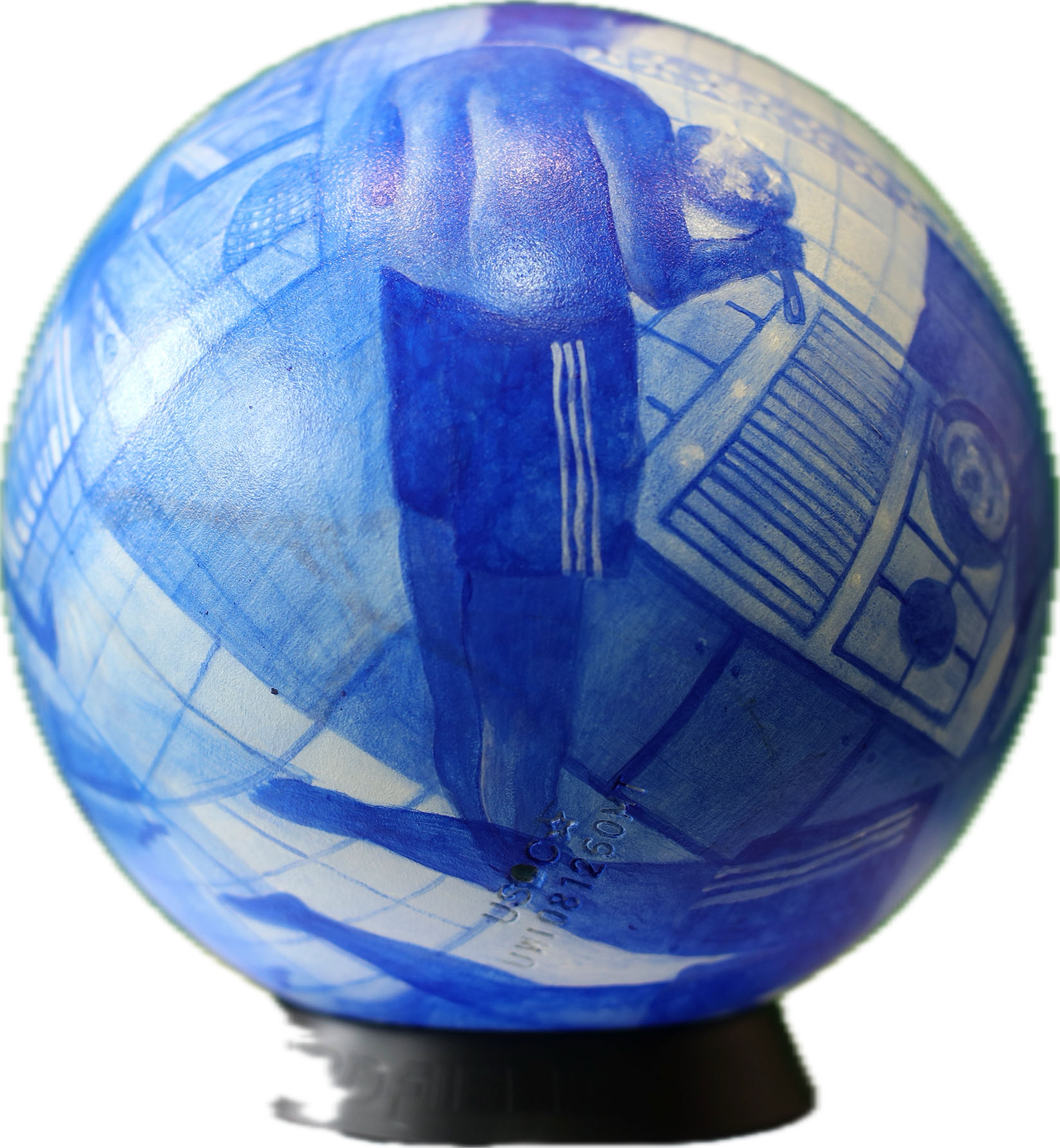 Warm Saturday Afternoon (2025), UOB charity auction, 
Acrylic on resin, 
 216mm (W) x 216mm (D) x 216mm (H)