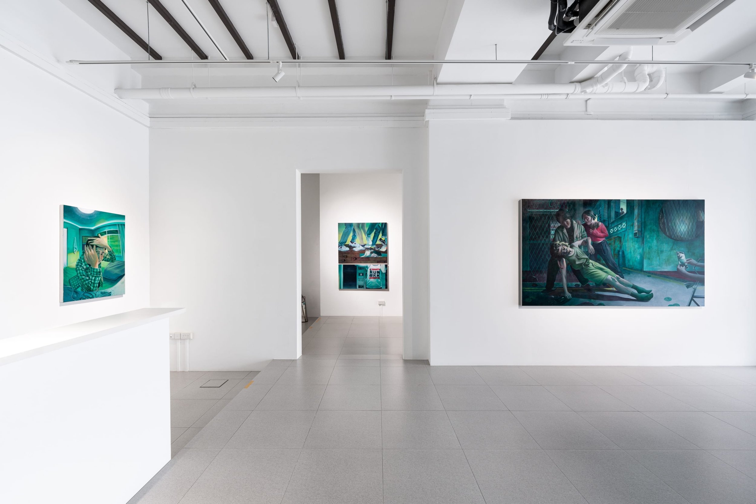 Night Call solo exhibition (2024) installation shot, Cuturi Gallery, Singapore