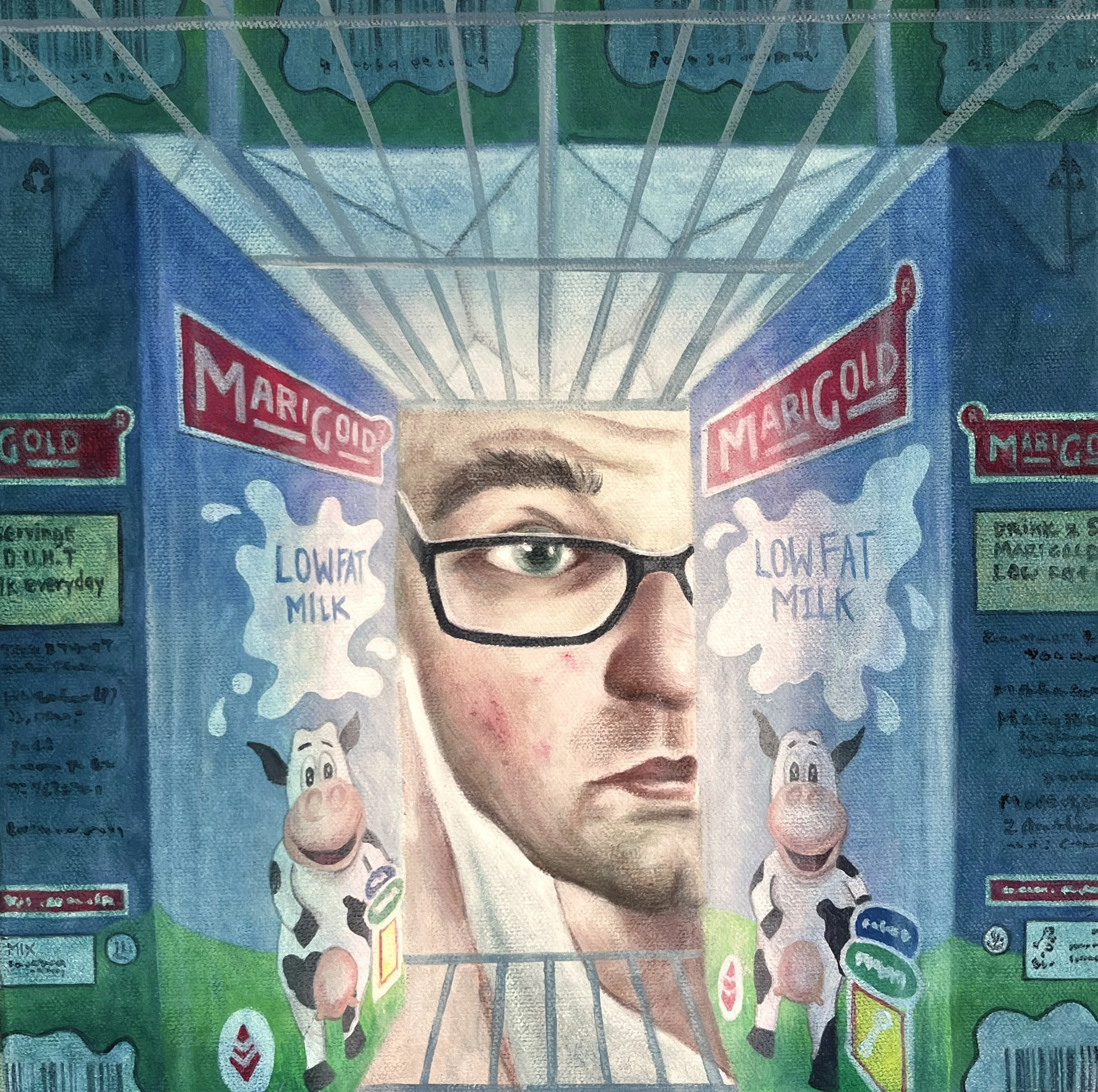 Untitled, 
Acrylic on canvas, 
30 x 30 cm