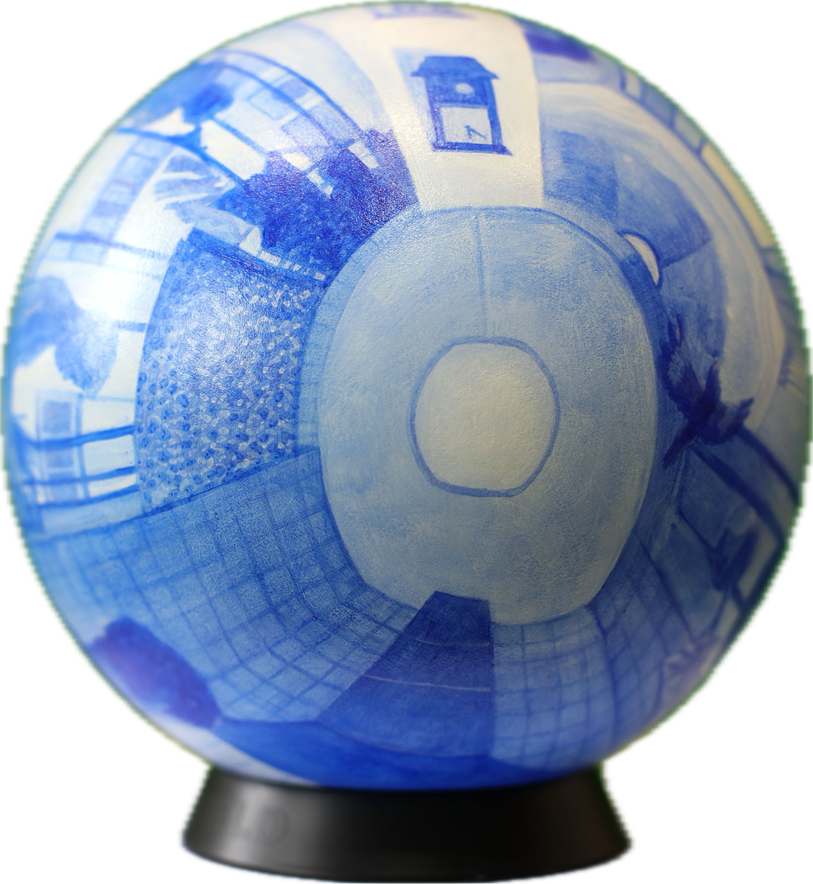 Warm Saturday Afternoon (2025), UOB charity auction, 
Acrylic on resin, 
 216mm (W) x 216mm (D) x 216mm (H)