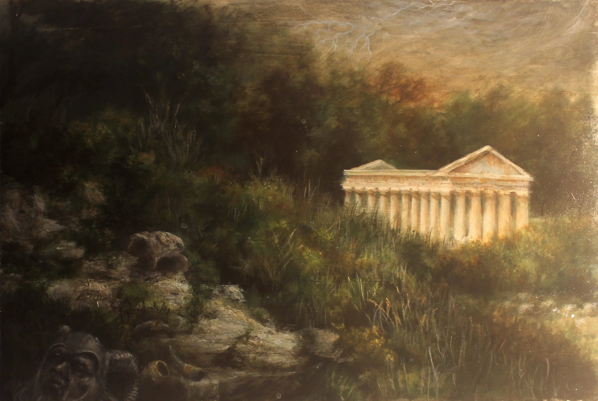 Untitled (2015), acrylic on wooden panel