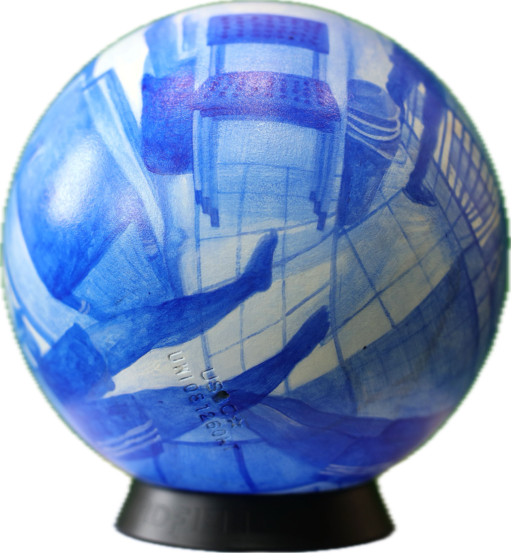 Warm Saturday Afternoon (2025), UOB charity auction, 
Acrylic on resin, 
 216mm (W) x 216mm (D) x 216mm (H)