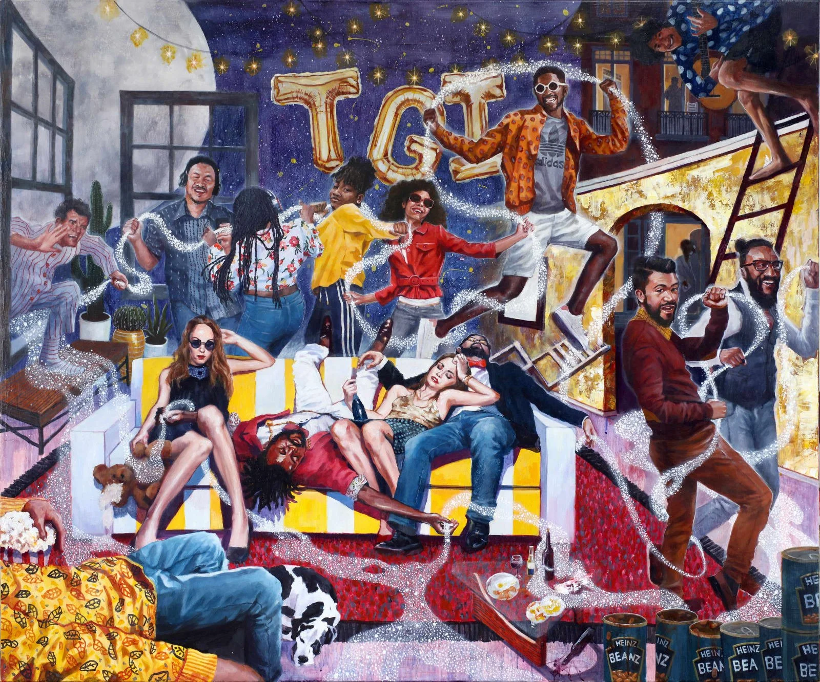  Moon River #1 (2020), 
Acrylic on canvas, 
100 x 120 cm
