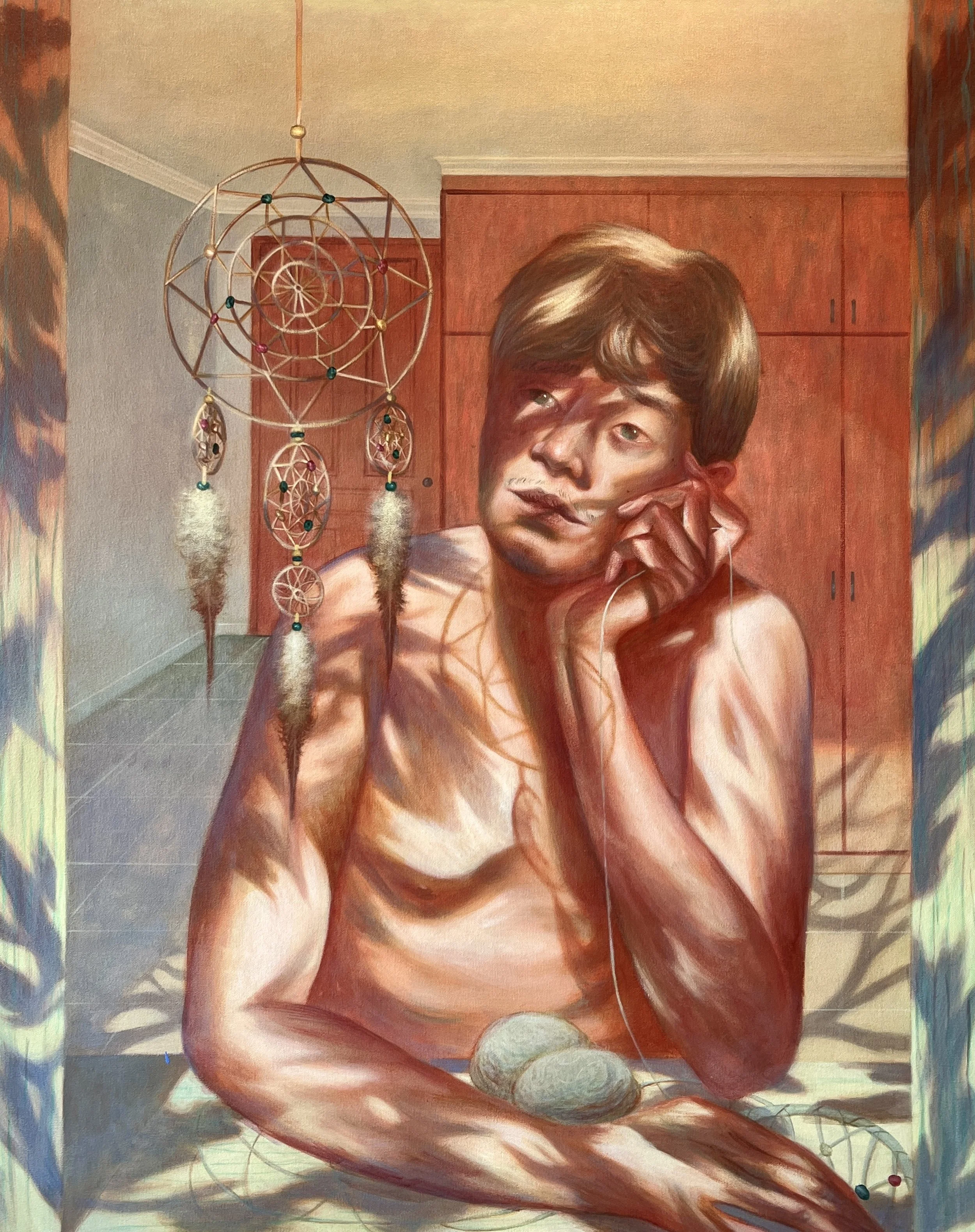 Untitled, 
Acrylic on canvas, 
100 x 80 cm