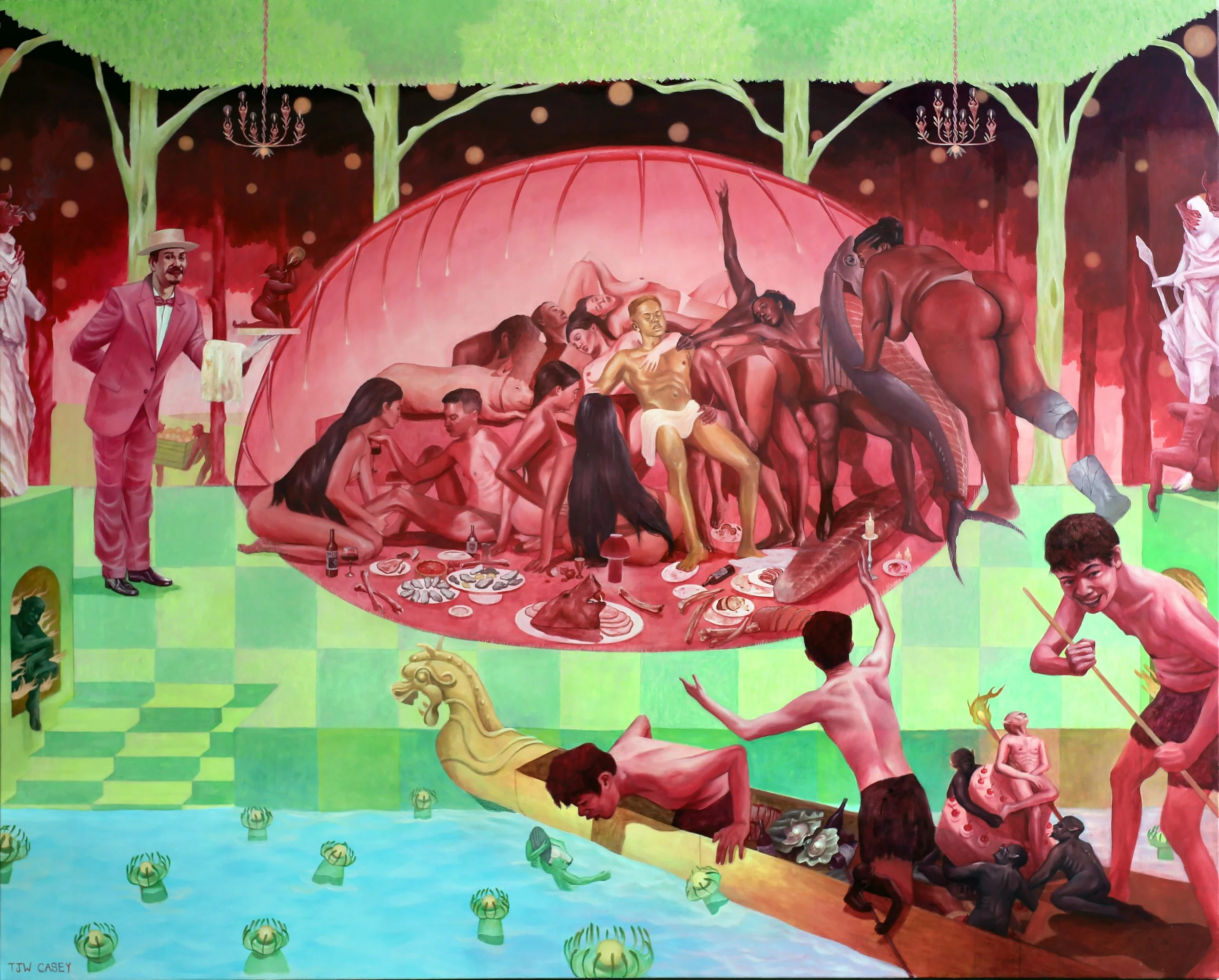  Milkshake (2022), 
Acrylic on canvas, 
122 x 152 cm
