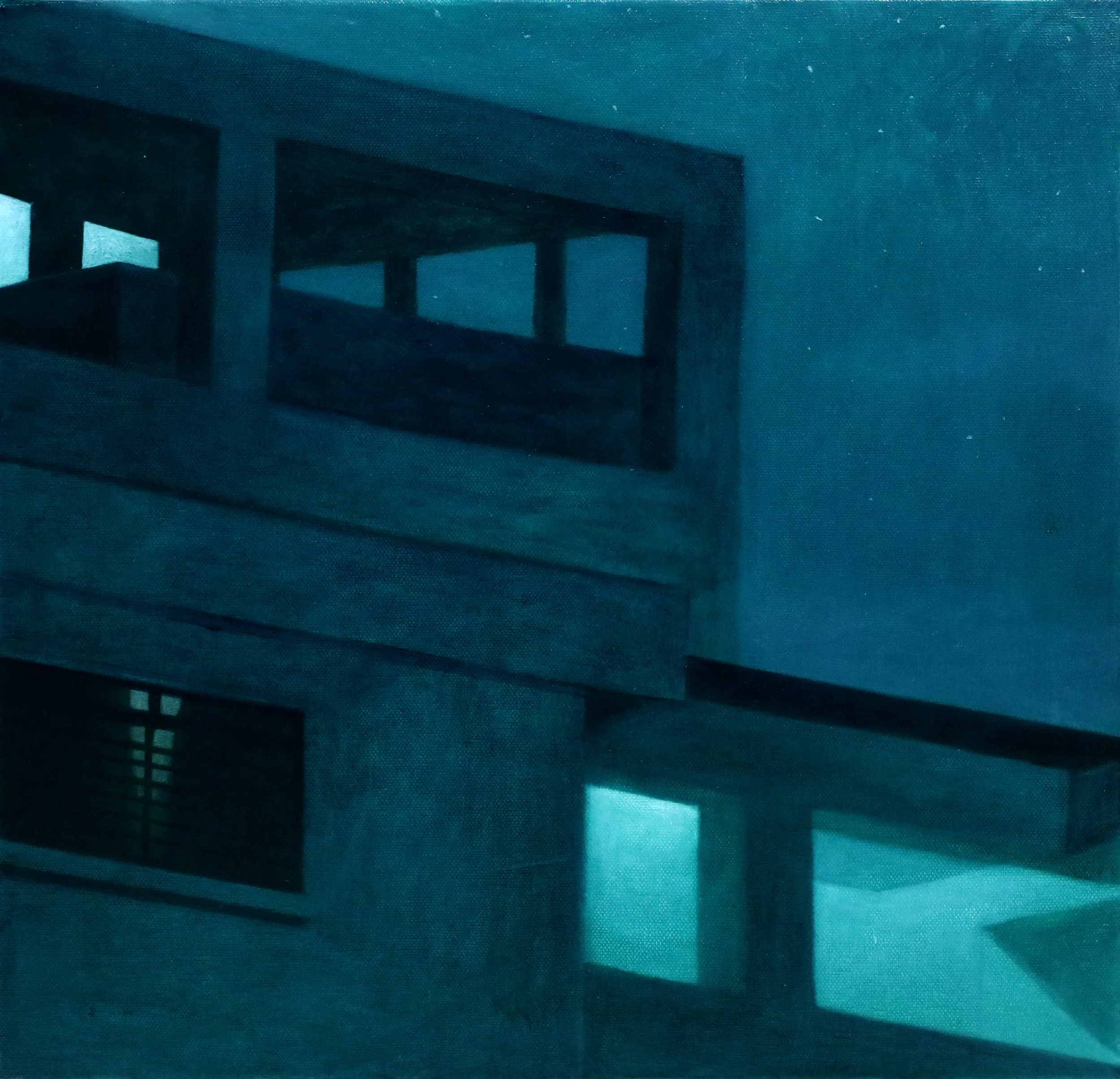 Another World at 0200 (2024)
Acrylic on canvas, 
40 x 40 cm