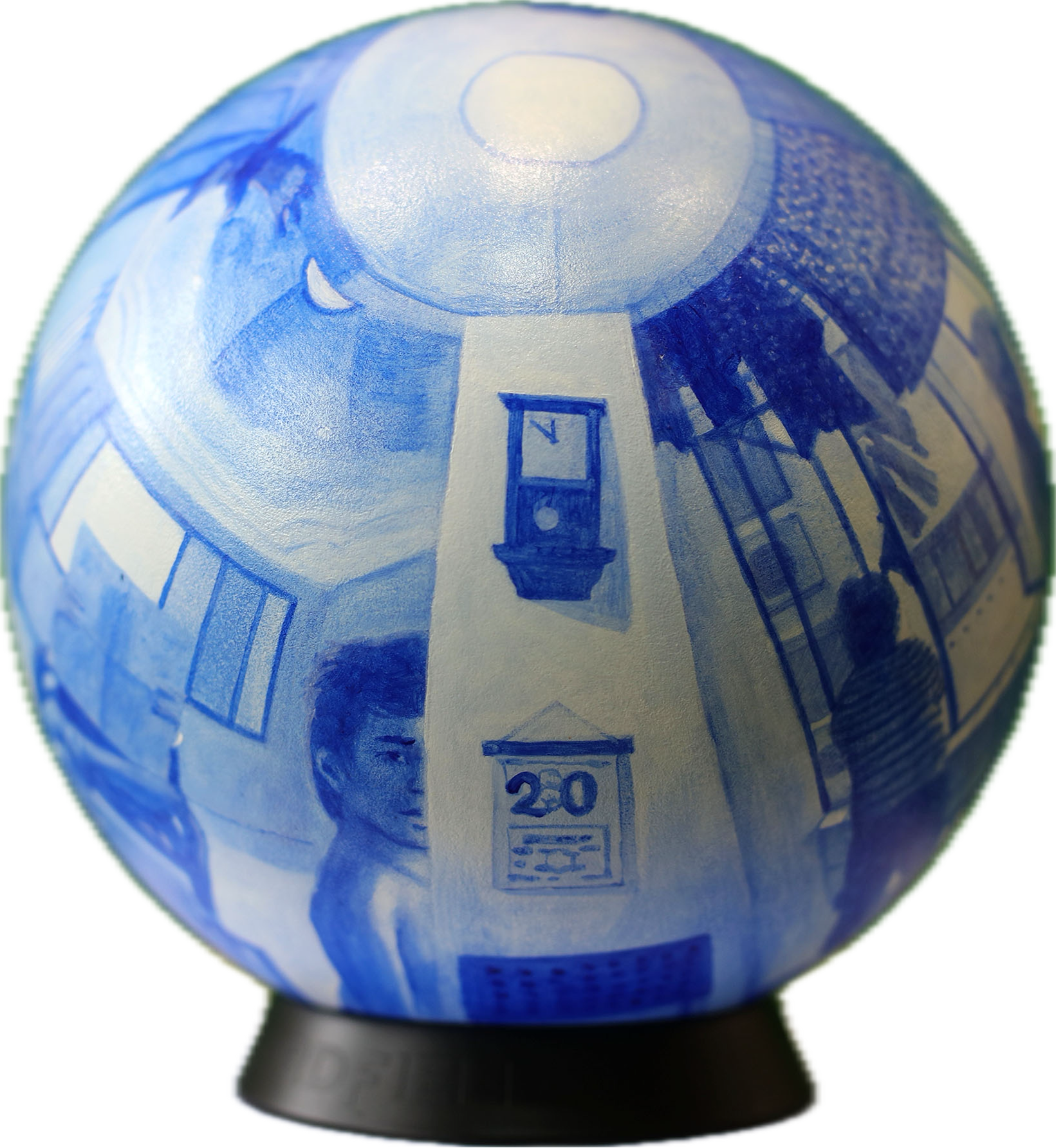 Warm Saturday Afternoon (2025), UOB charity auction, 
Acrylic on resin, 
 216mm (W) x 216mm (D) x 216mm (H)