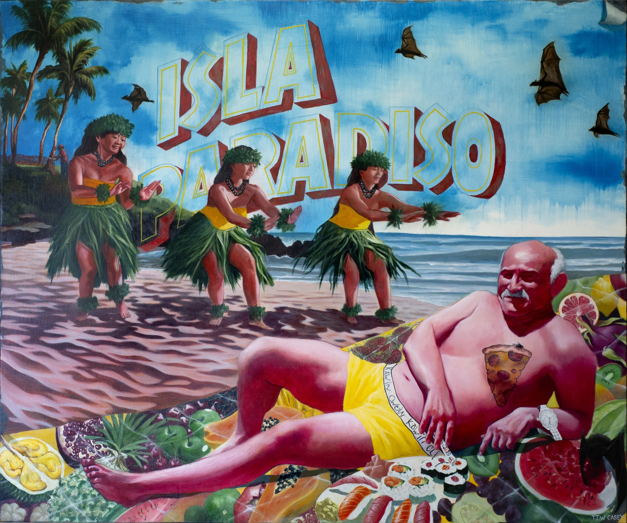 Isla Paradiso (2021), 
Acrylic on canvas, 
100 x 120 cm
