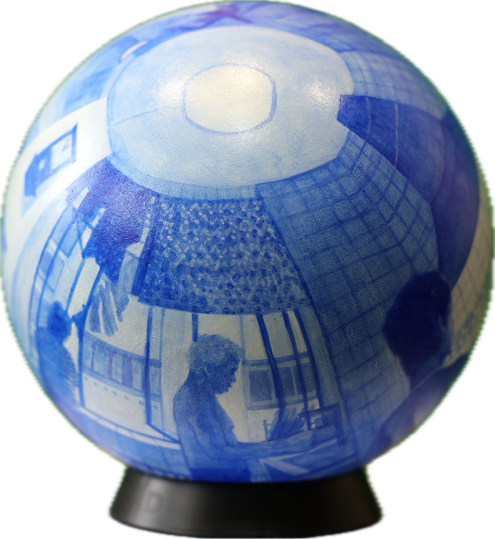 Warm Saturday Afternoon (2025), UOB charity auction, 
Acrylic on resin, 
 216mm (W) x 216mm (D) x 216mm (H)