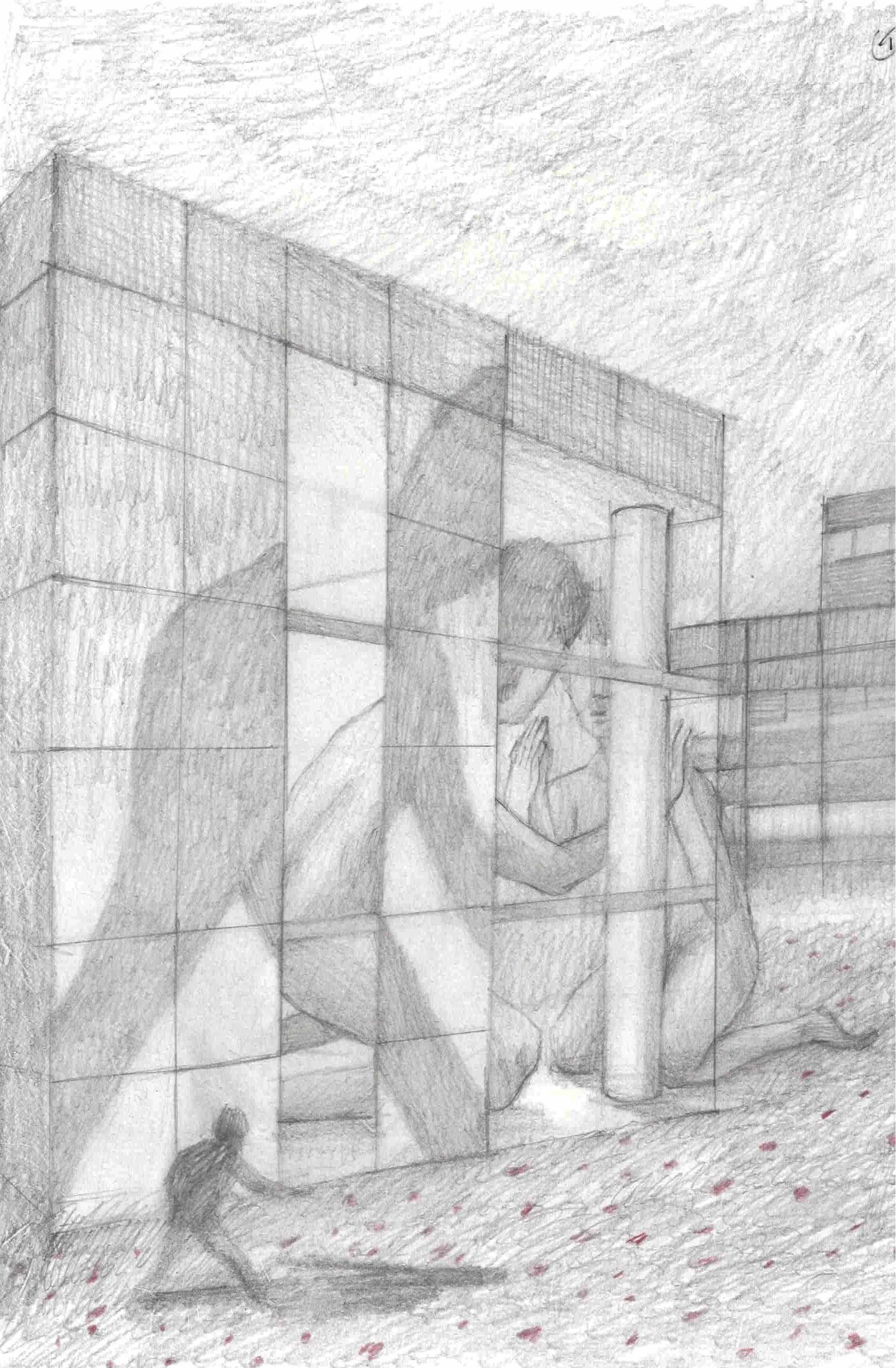 Study sketch, 
Pencil on watercolour paper, 
21 x 29.5 cm