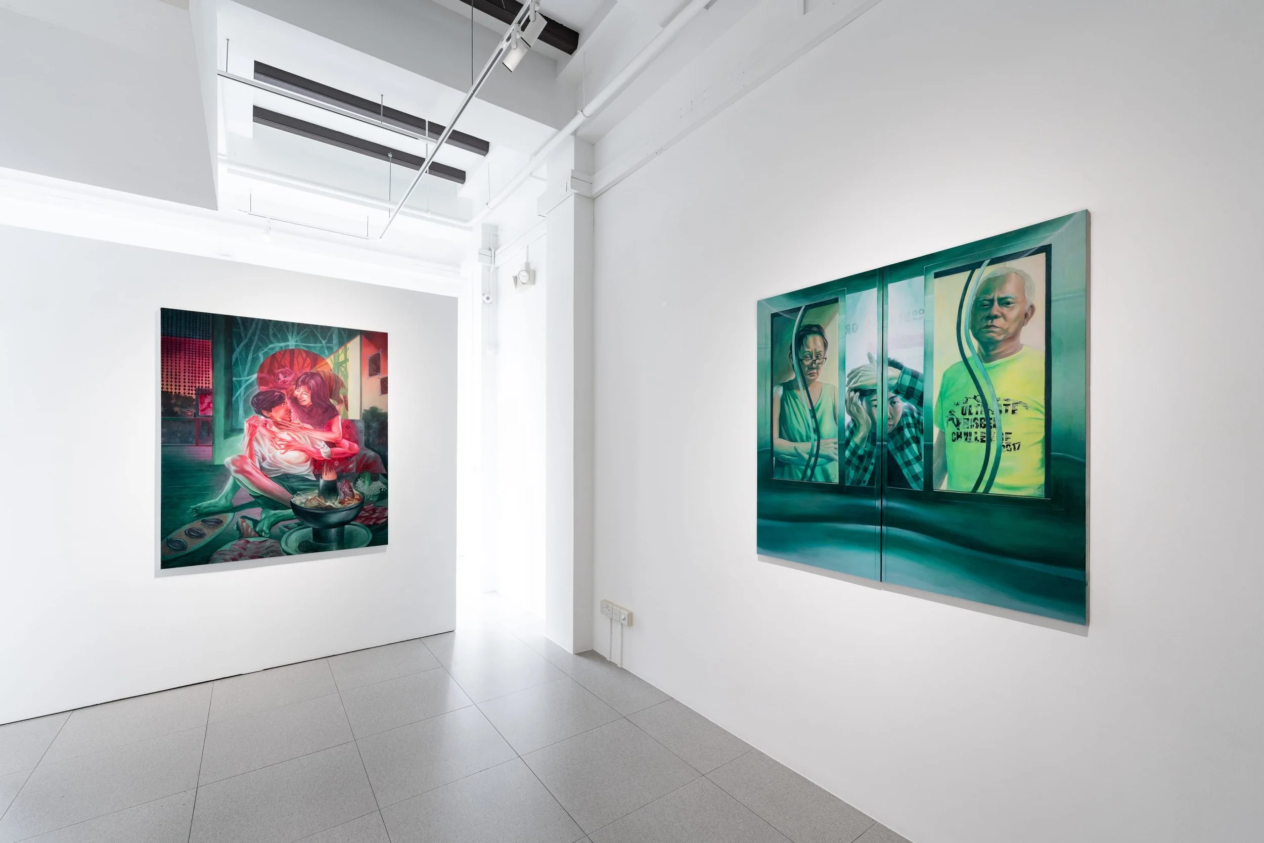 Night Call solo exhibition (2024) installation shot, Cuturi Gallery, Singapore