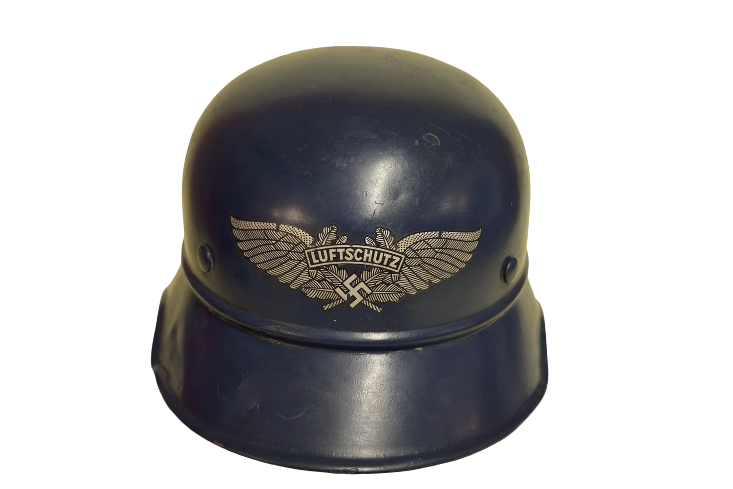 WW2 German M38 Luftschutz ‘Gladiator’ two piece steel helmet