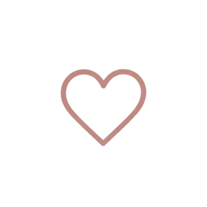 Pink heart icon.