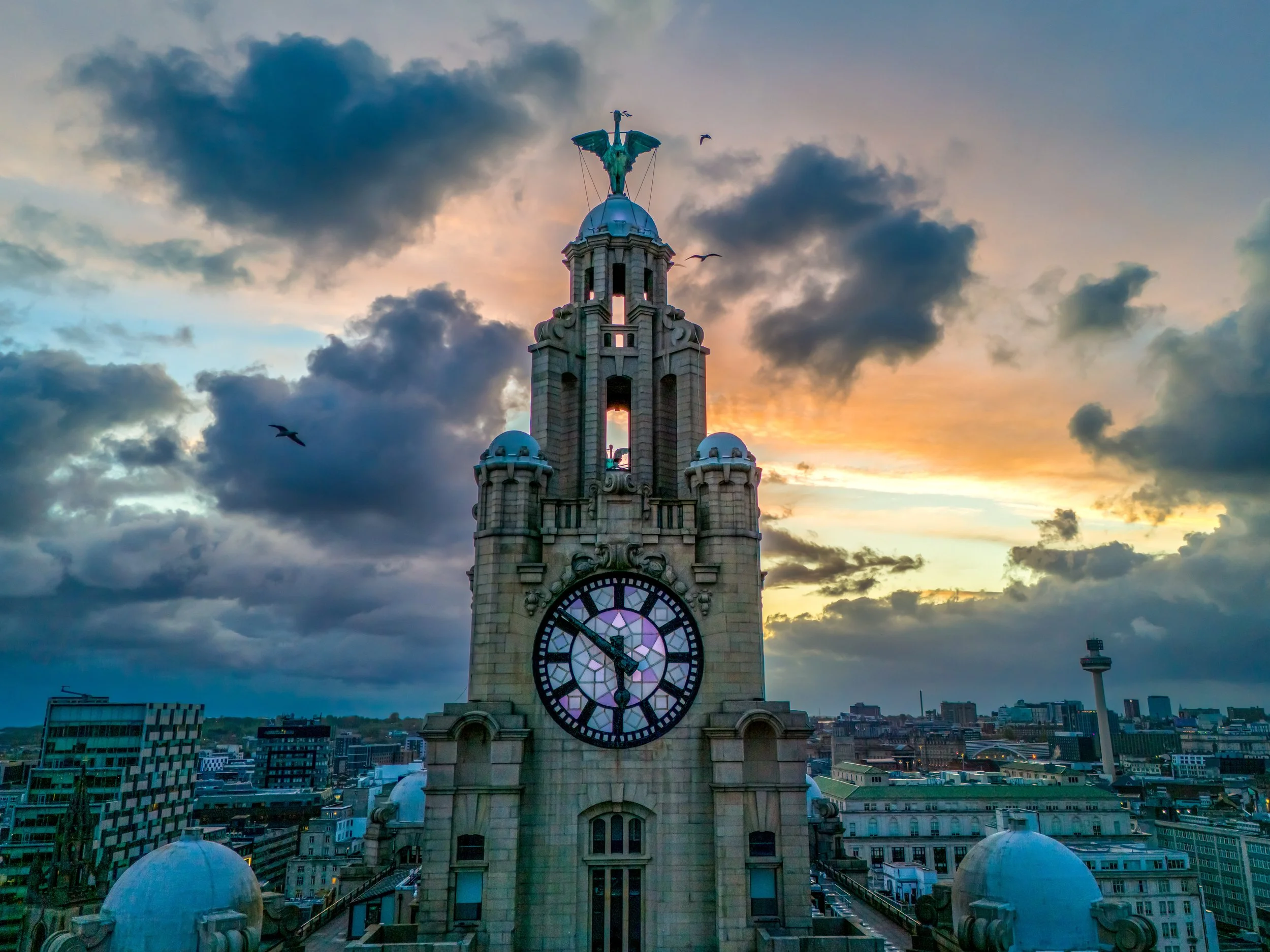 Cloudy Liver Building Sunrise REF: CSPLiv011