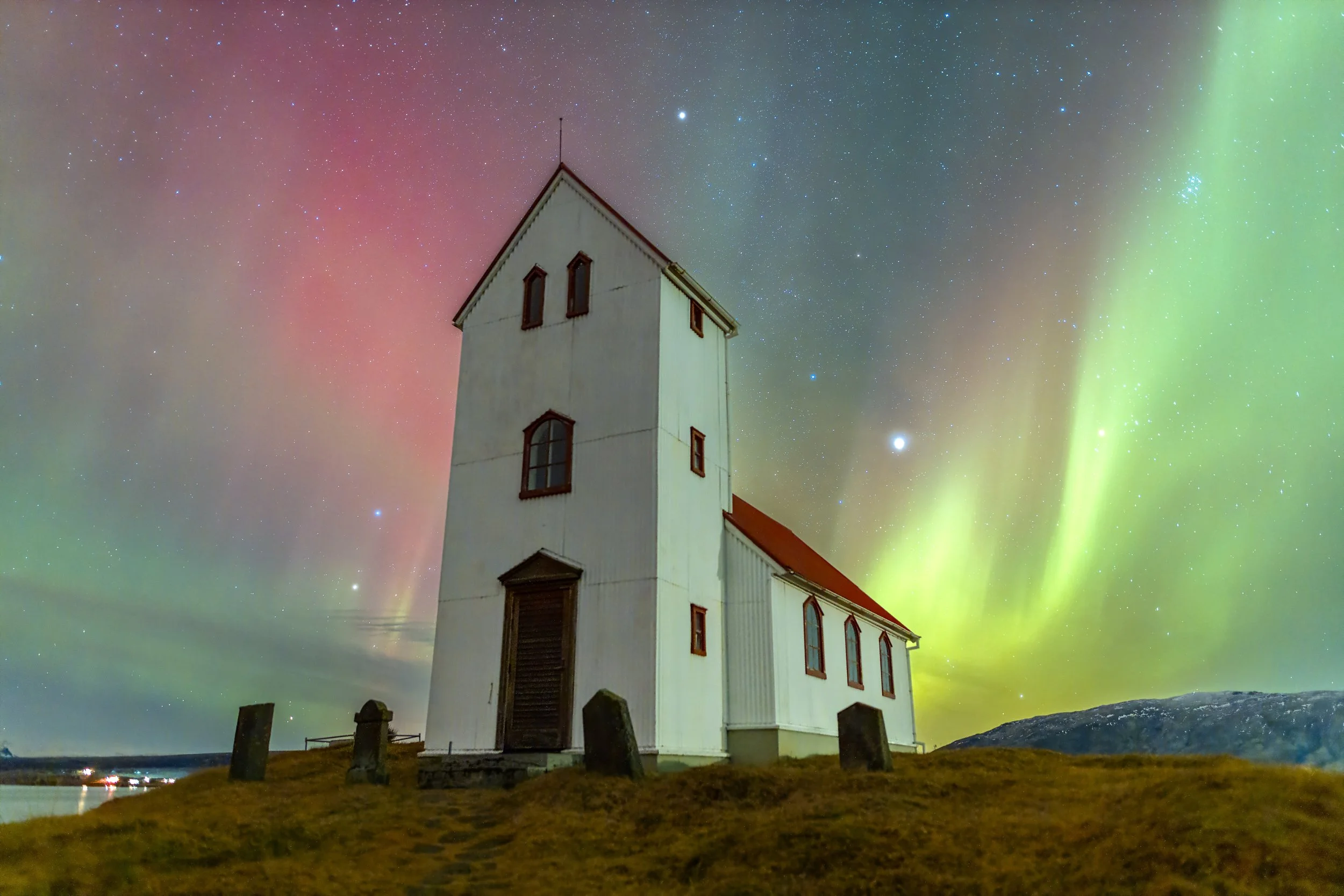 Iceland Church Aurora REF: CSPAur002