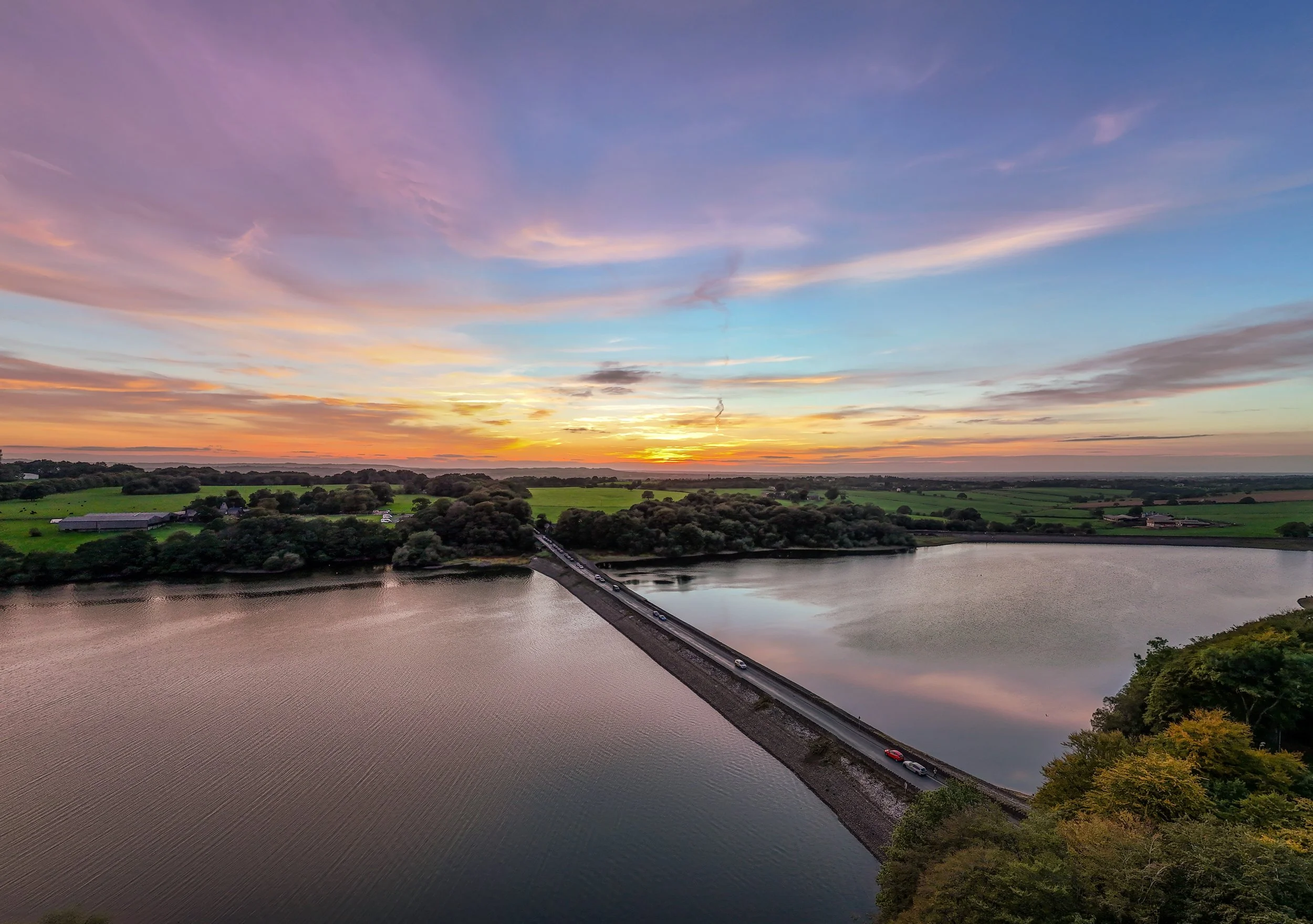 Sunset Rivington Reservoir REF: CSPRiv028