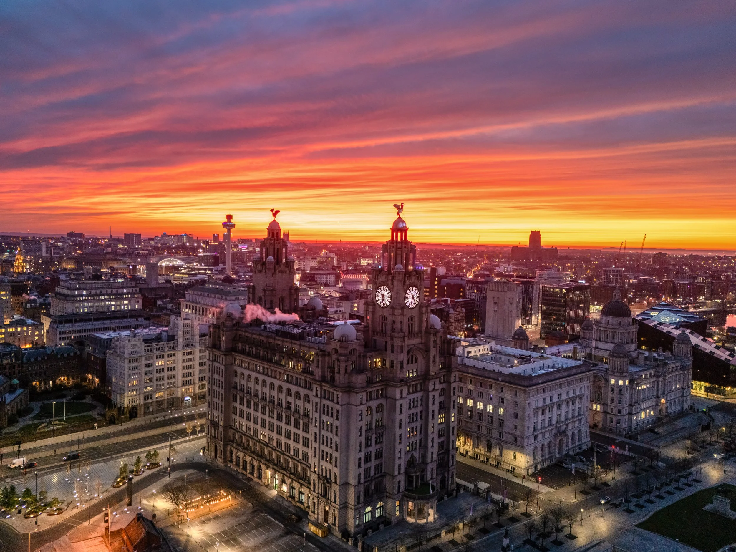 Liver Building Vibrant Sunrise REF: CSPLiv014