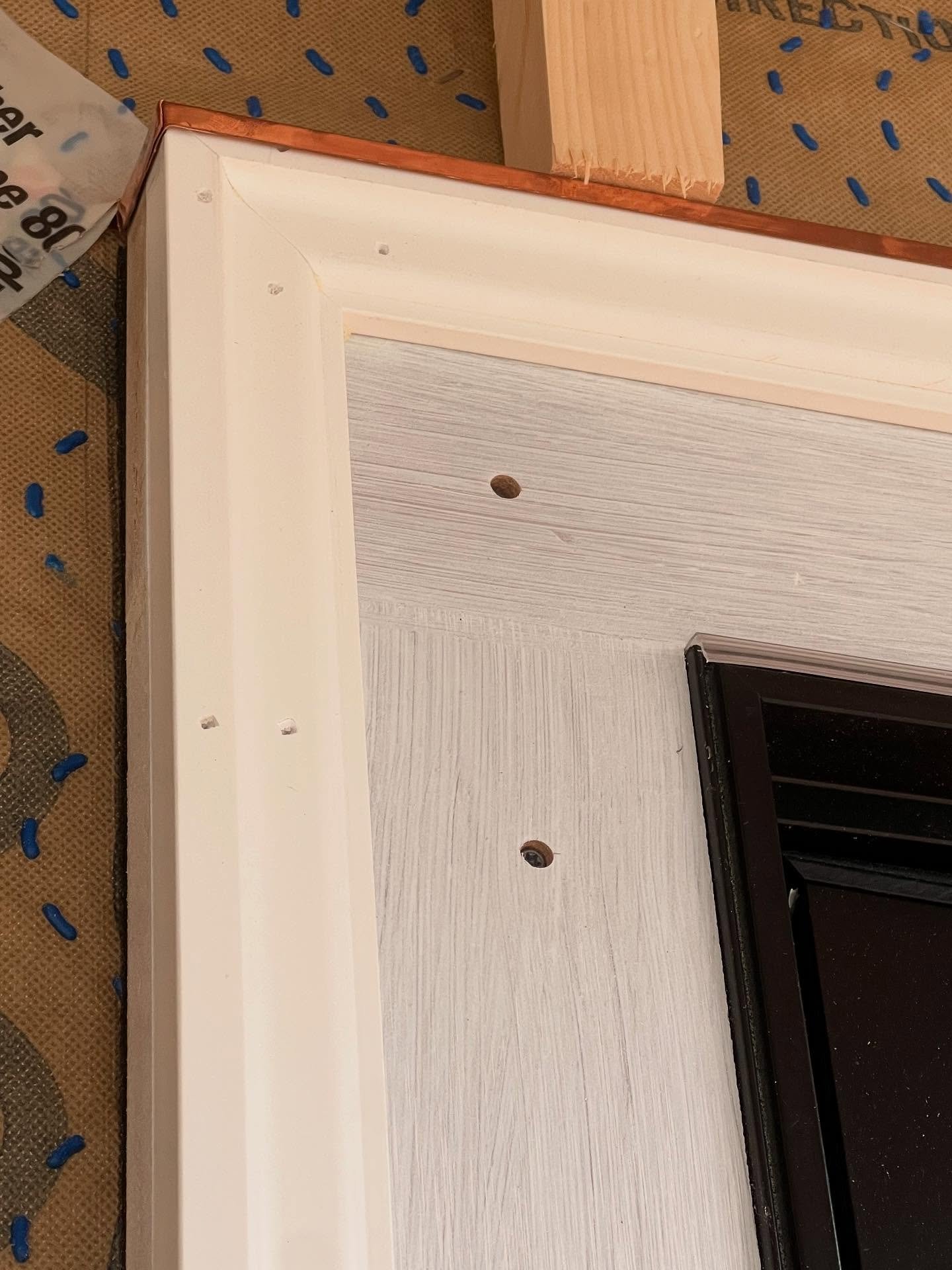 Some say you can nail and screw wherever you want because it&rsquo;s going to get painted. Who cares right? Not me, I try to keep it clean. Maybe the homeowner won&rsquo;t notice, but maybe they will. Square stock trim was acre. Glued and Pocket hole