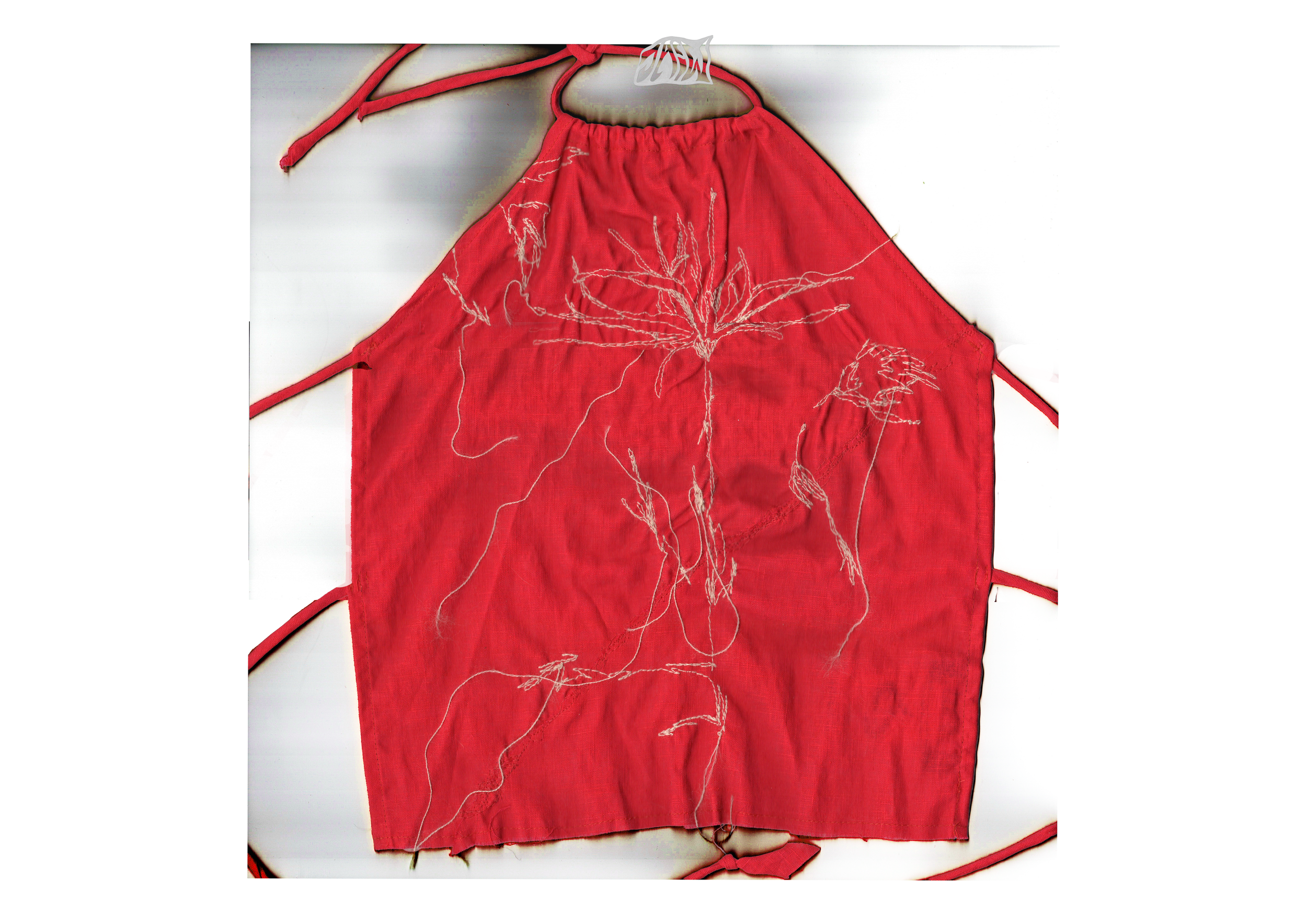 Linen Embroidered Top Size XS/S