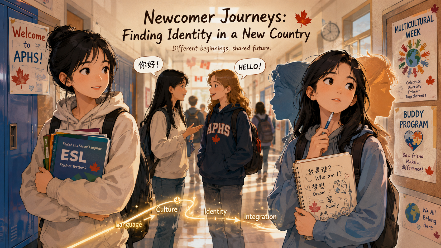 Language, Culture, and Identity: How Chinese Newcomer Adolescents Navigate Life in Canada