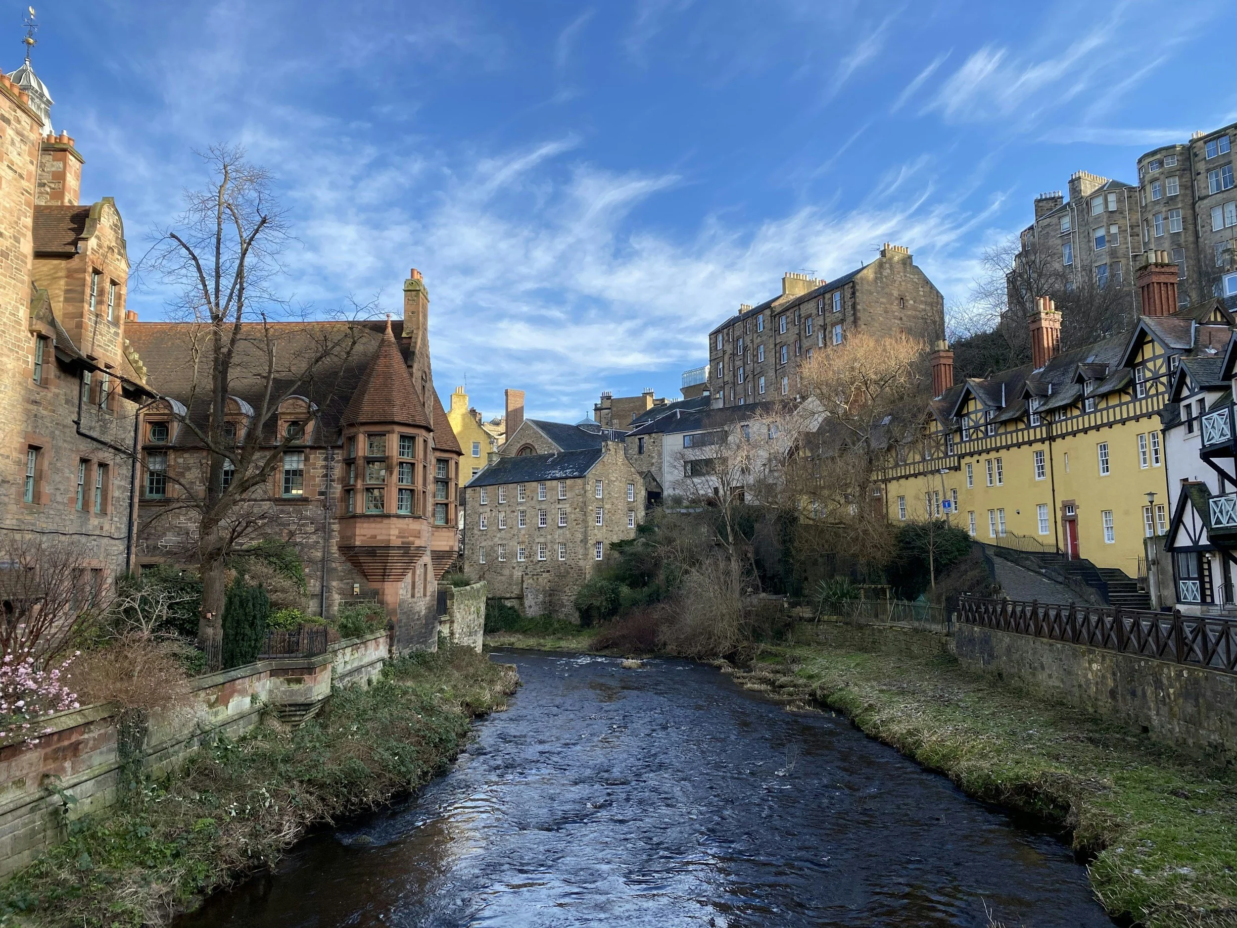 Dean Village along the Water of Leith, Edinburgh, Scotland