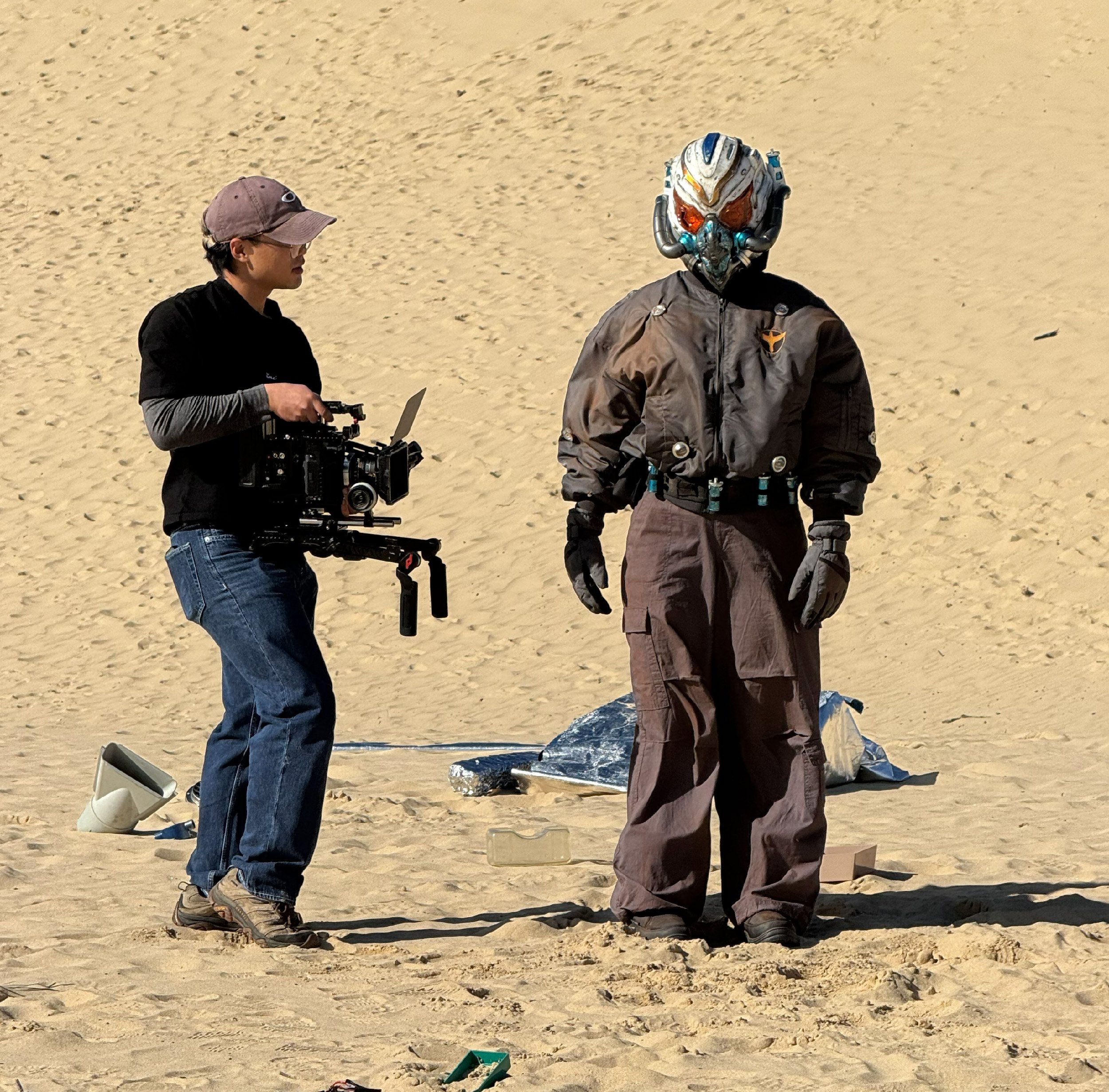 On set images 