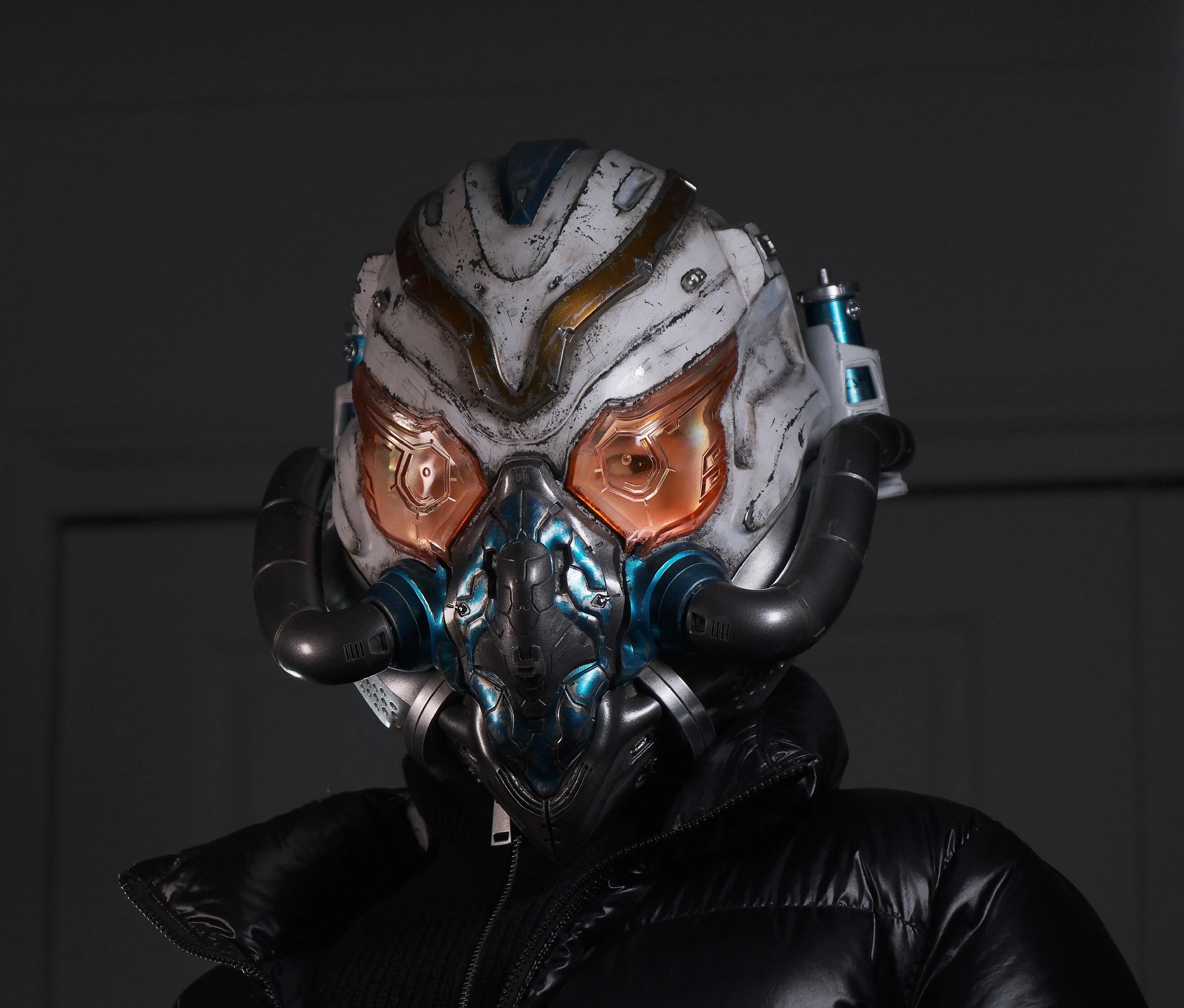 Lighting test showcasing illuminated eyes.