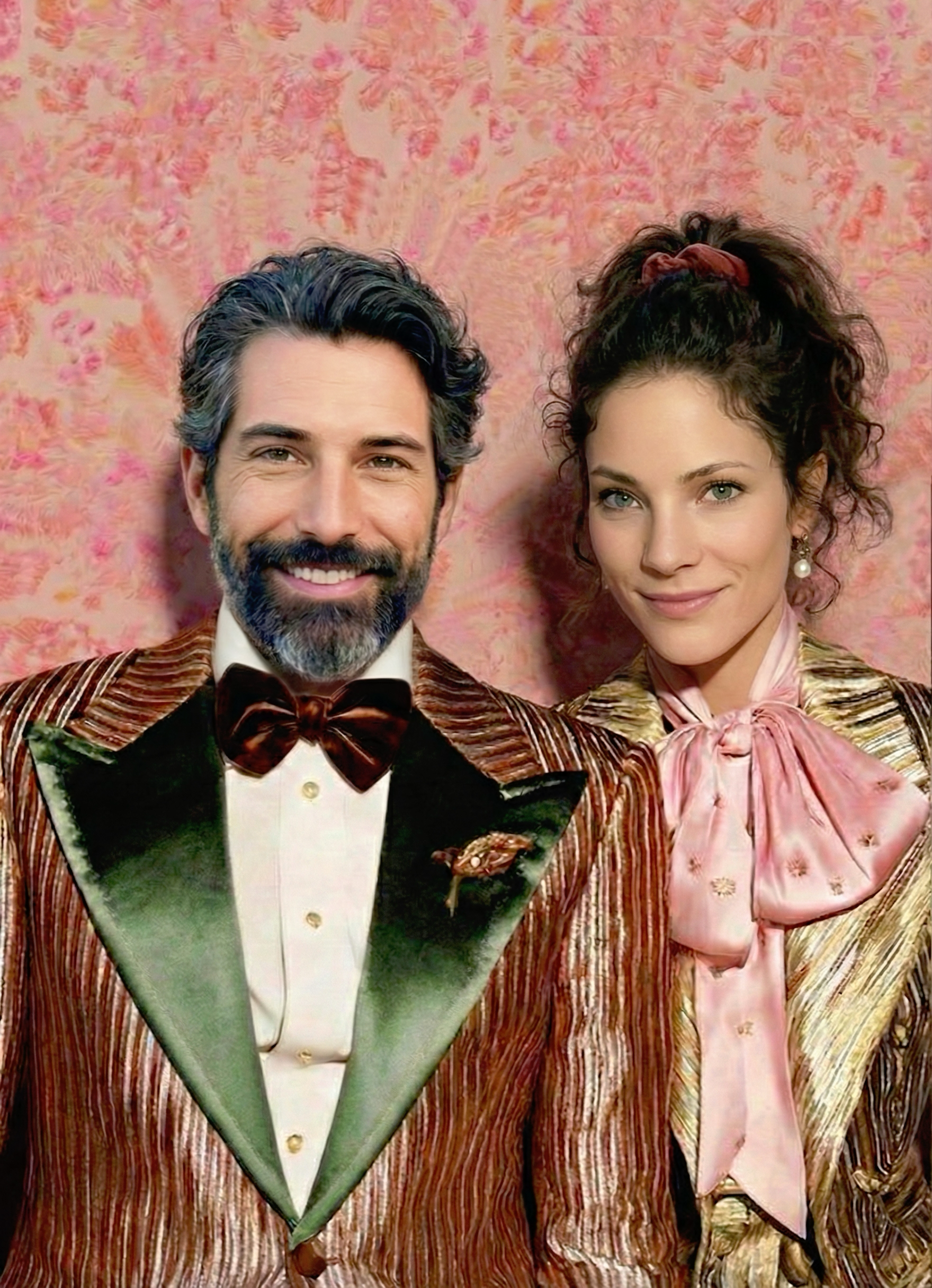 PETER + CARLA – ROCKET SHIP AND GRAVITY: Peter and Carla balance momentum with anchoring presence, pushing outward while staying deeply connected. Newly married and visibly elated, they lean into adventure together, whether jumping out of planes onto