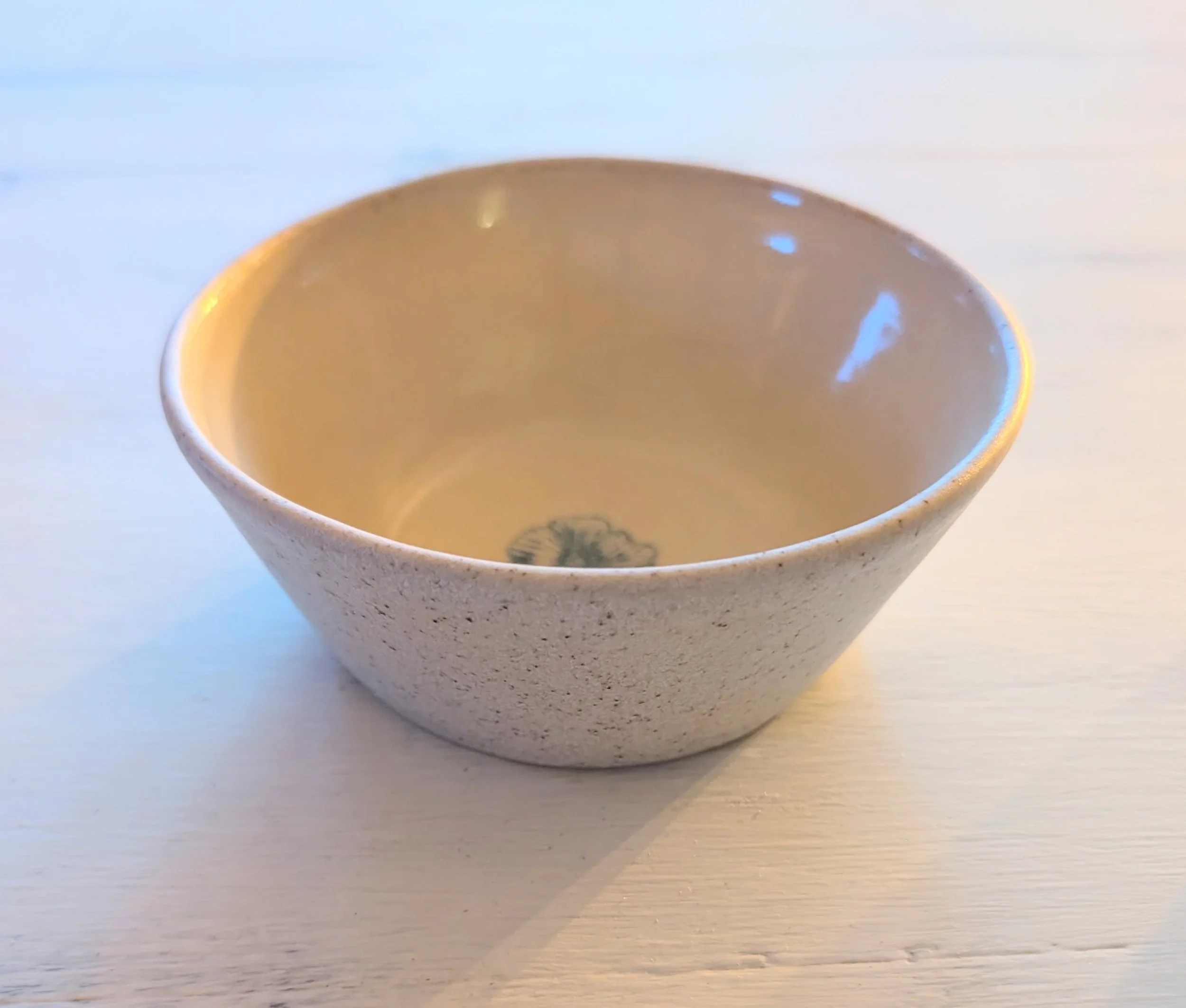 Bol écru motif bleu Pot et Tess